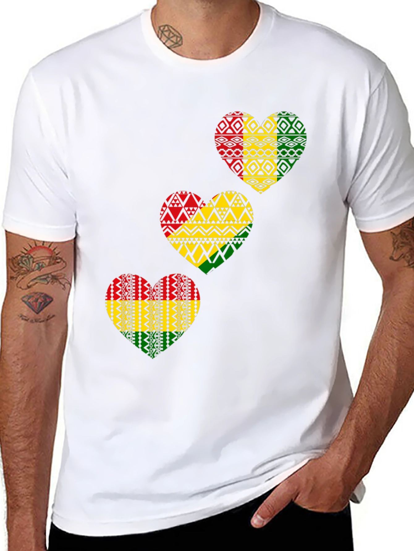 Rasta Heart T-Shirt - Reggae Love