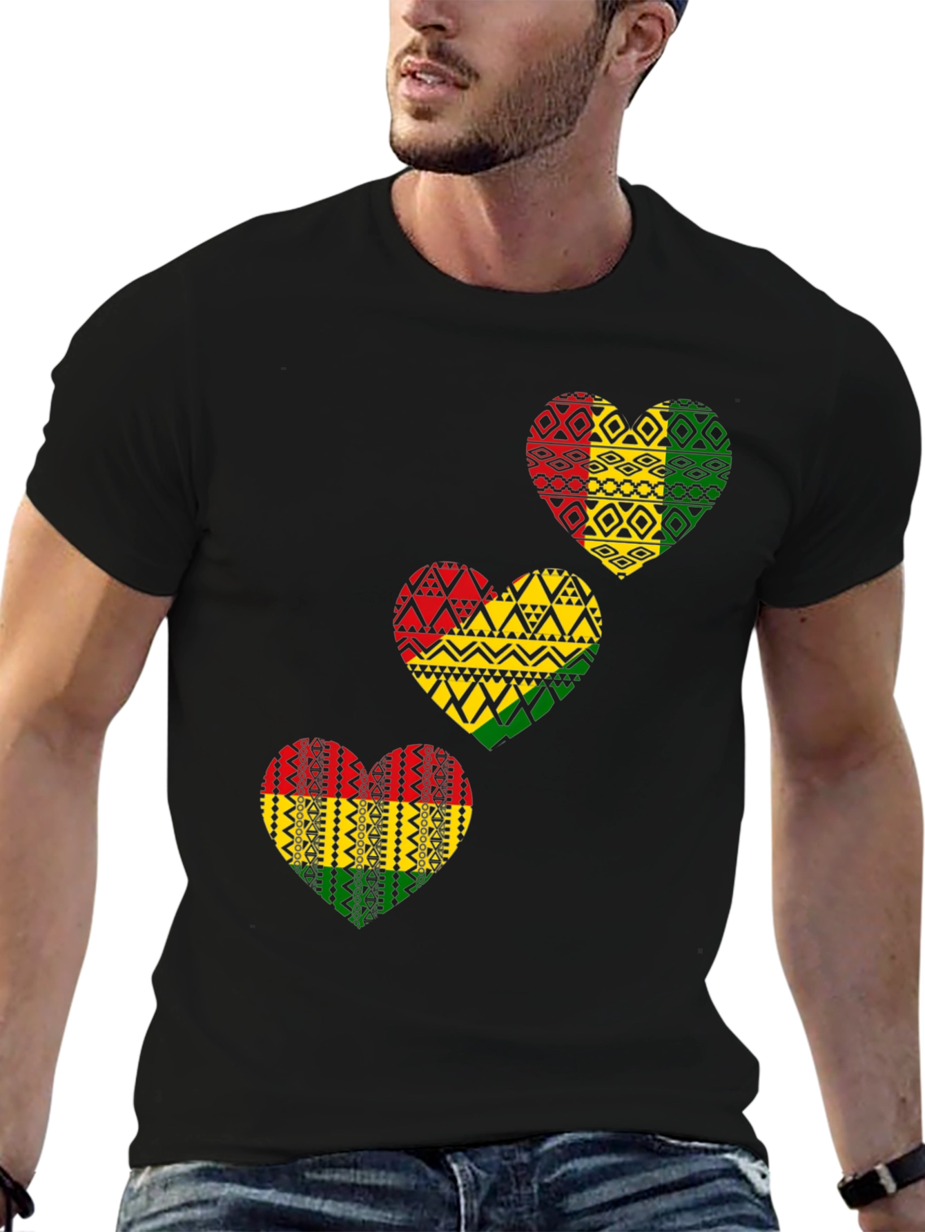 Rasta Heart T-Shirt - Reggae Love