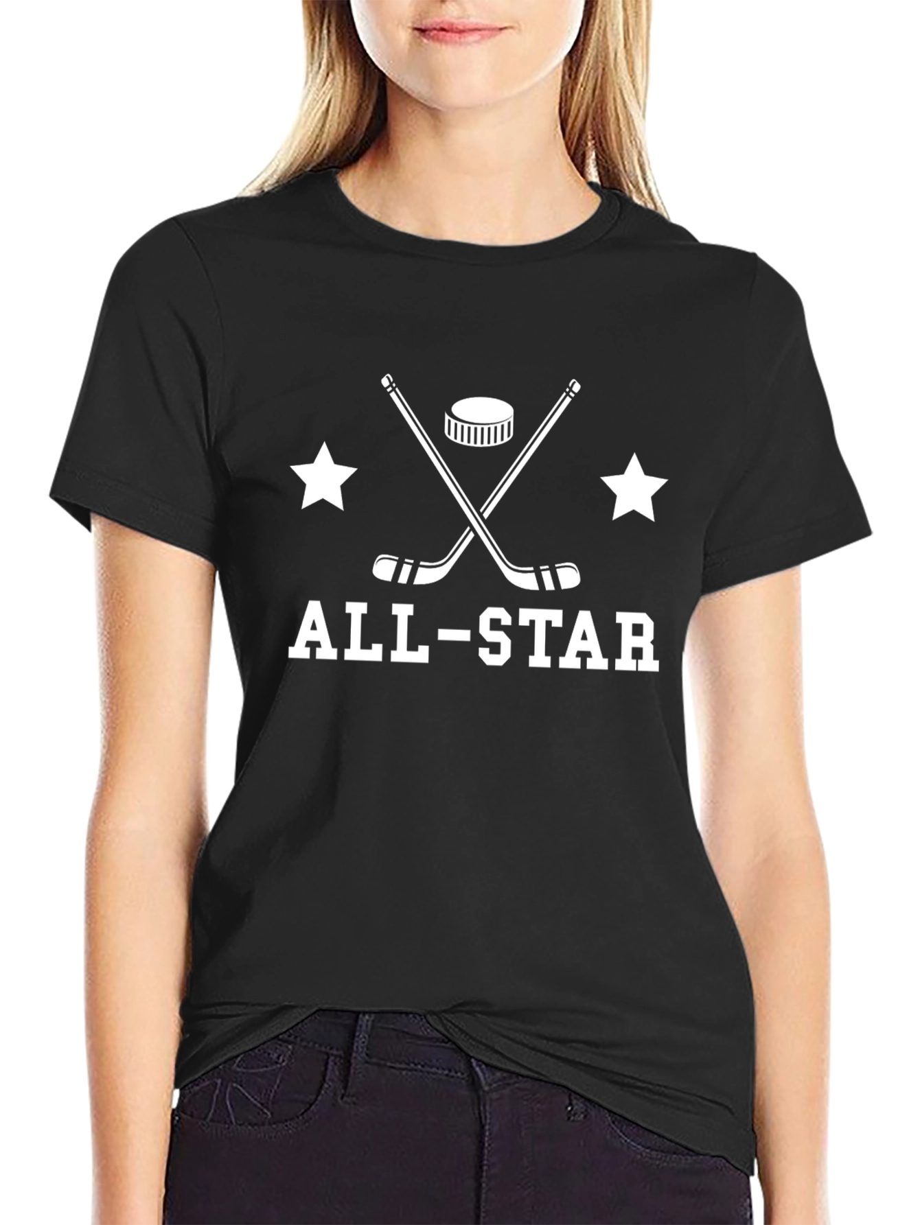 All-Star Hockey Graphic T-Shirt - Black