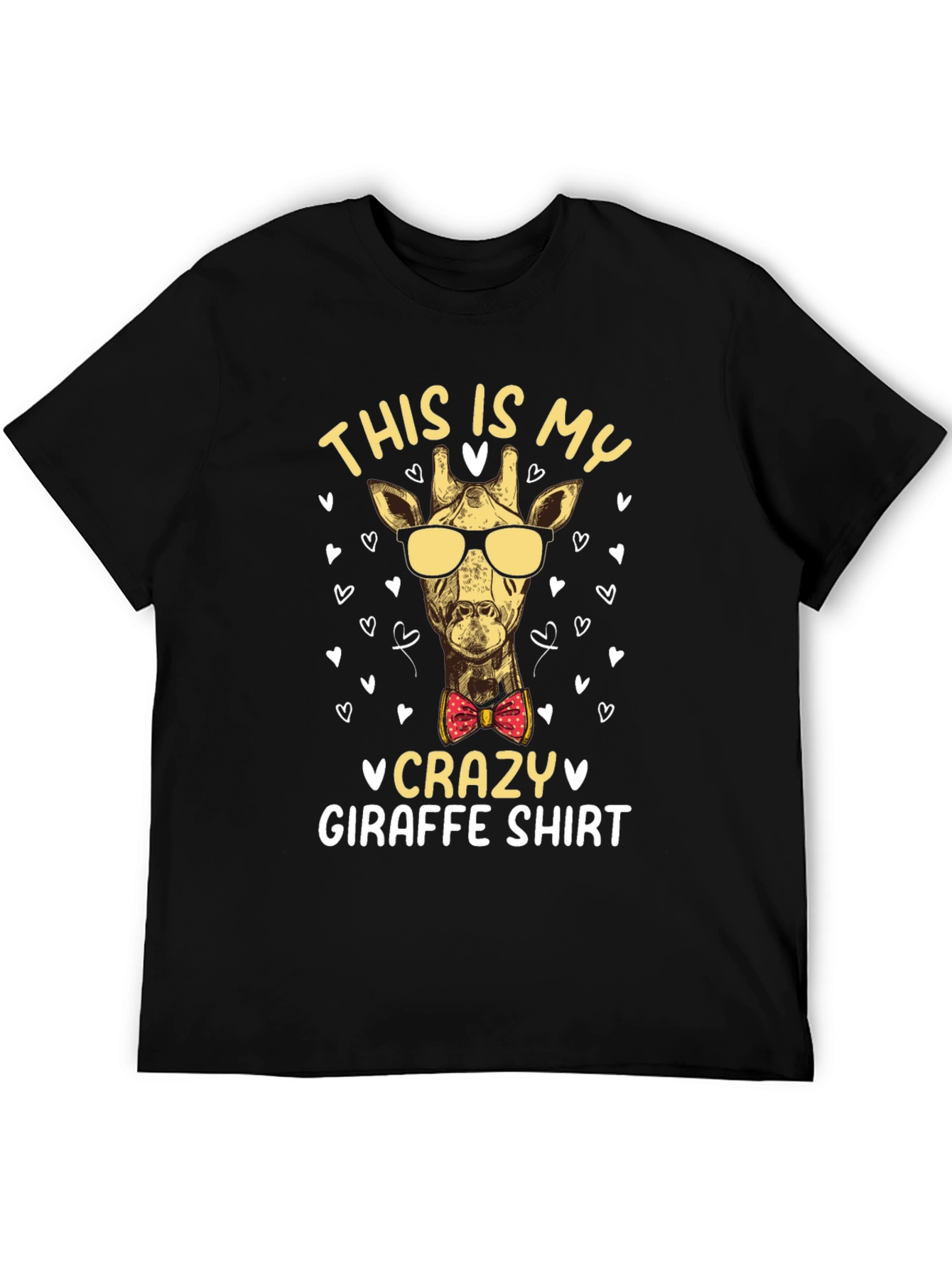 Crazy Giraffe T-Shirt - Novelty Animal Tee