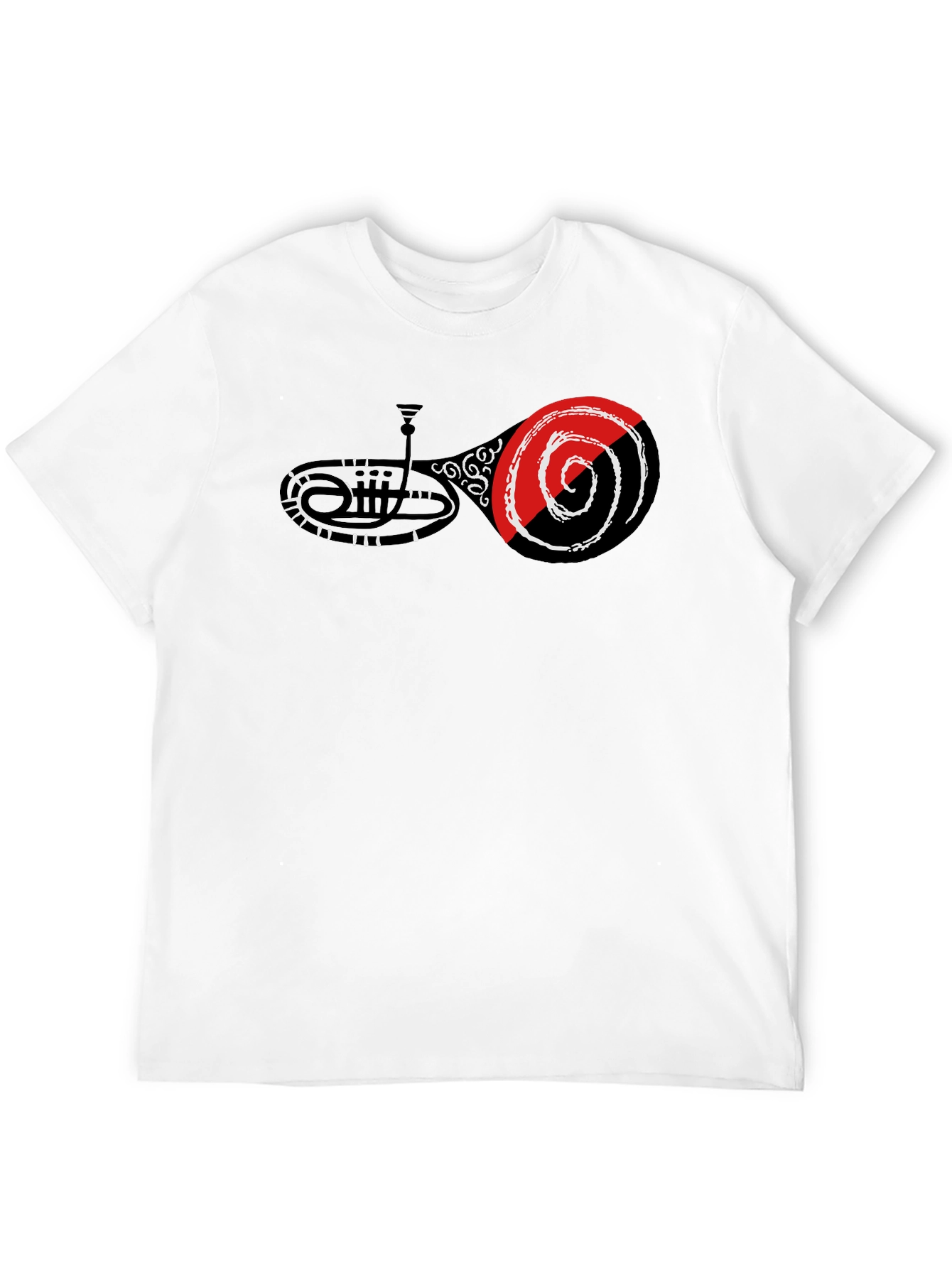 Abstract Music Graphic Tee - Black