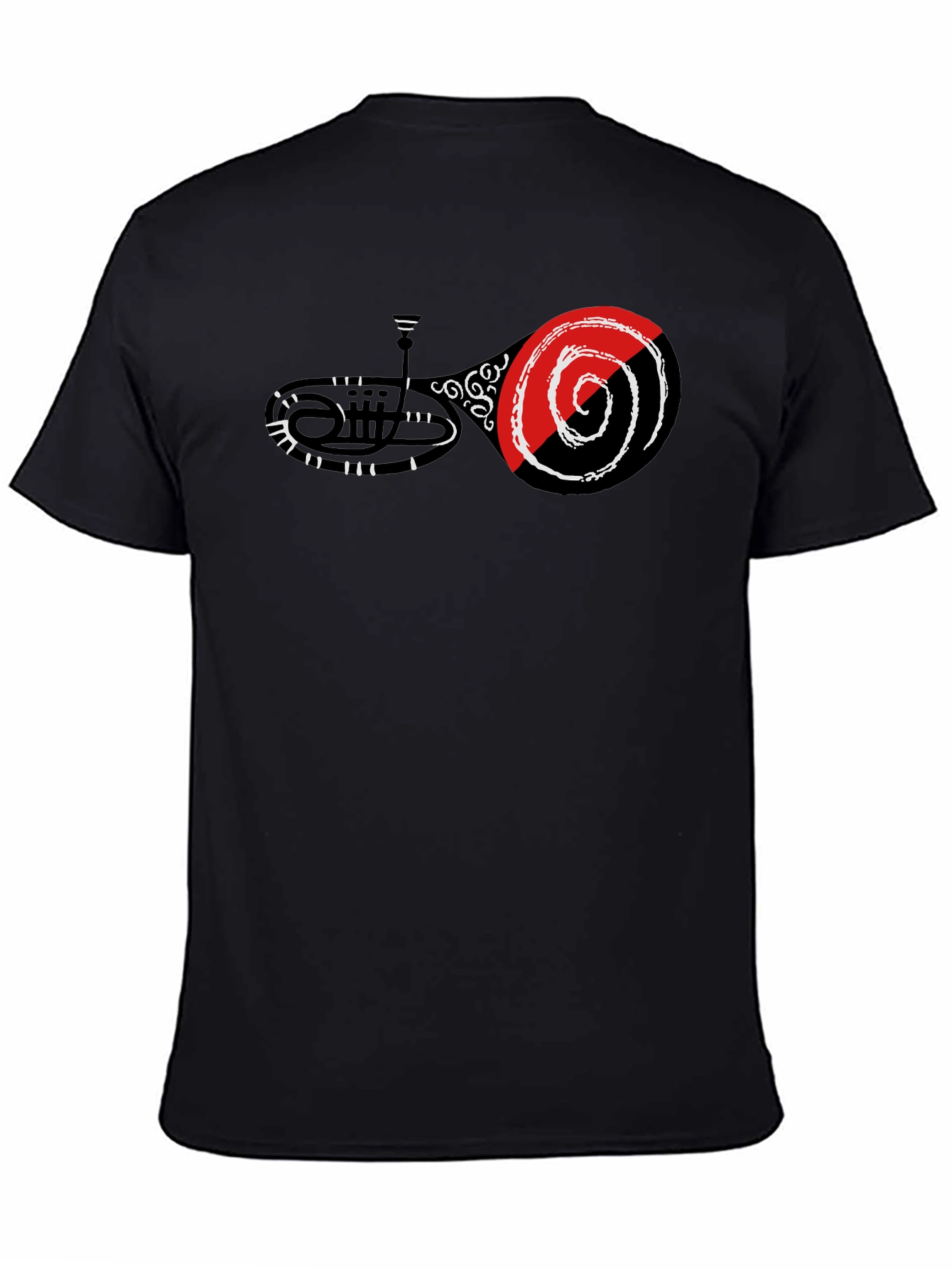 Abstract Music Graphic Tee - Black