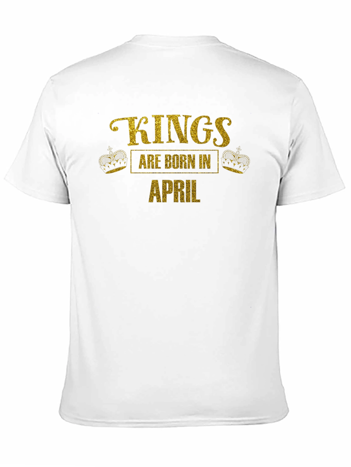 Kings Are Born In April Black T-Shirt