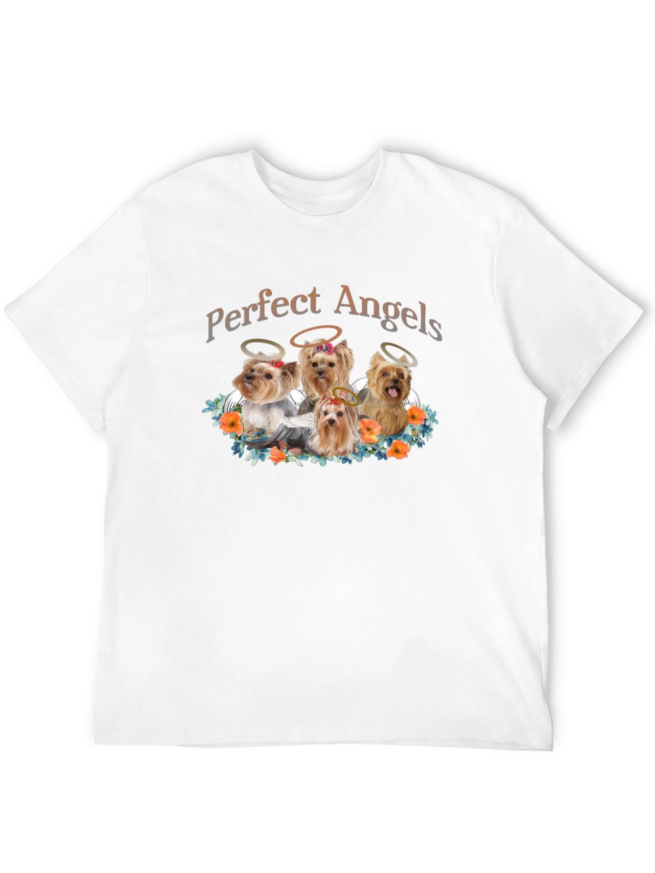 Perfect Angels Dog T-Shirt - Cute Yorkies