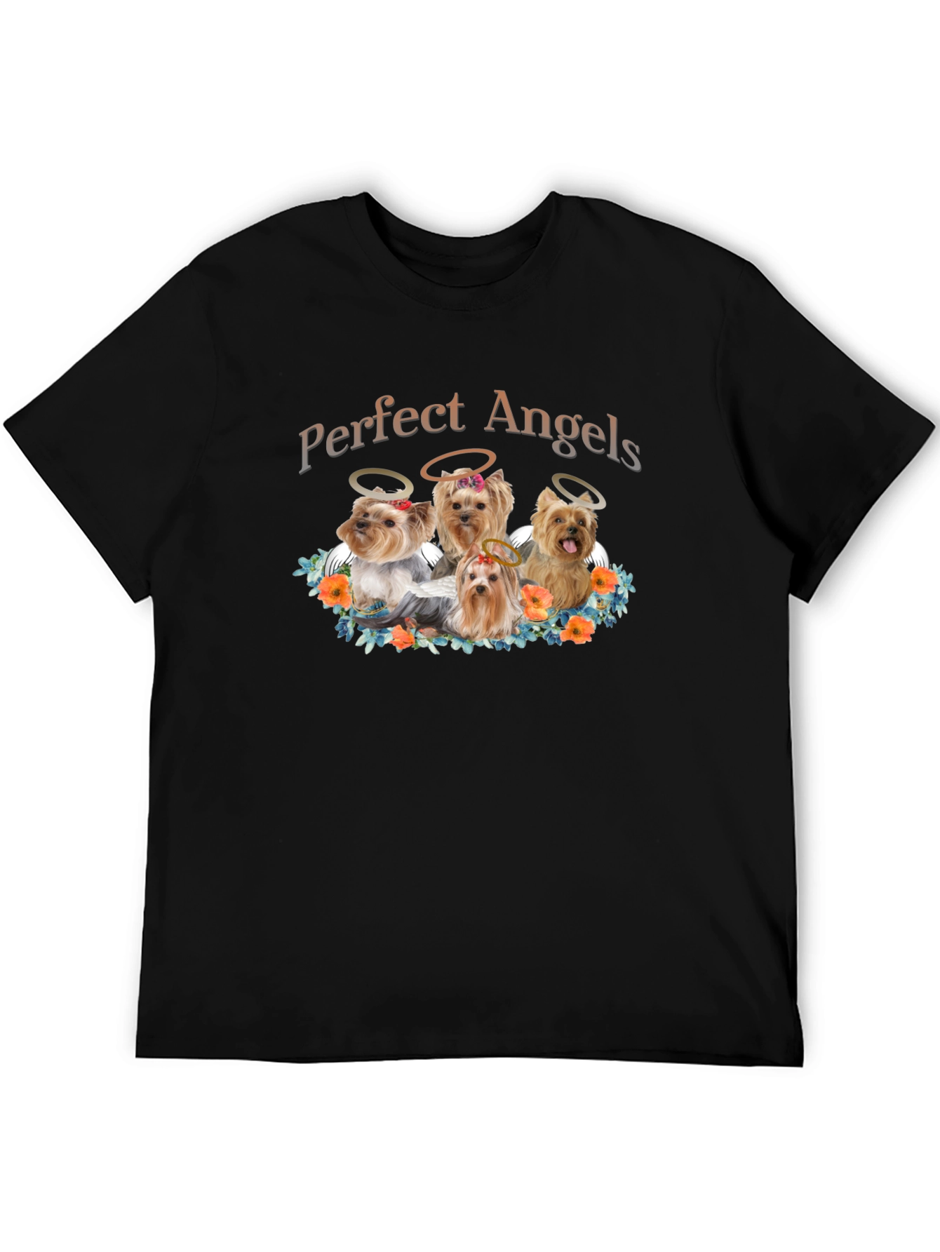 Perfect Angels Dog T-Shirt - Cute Yorkies