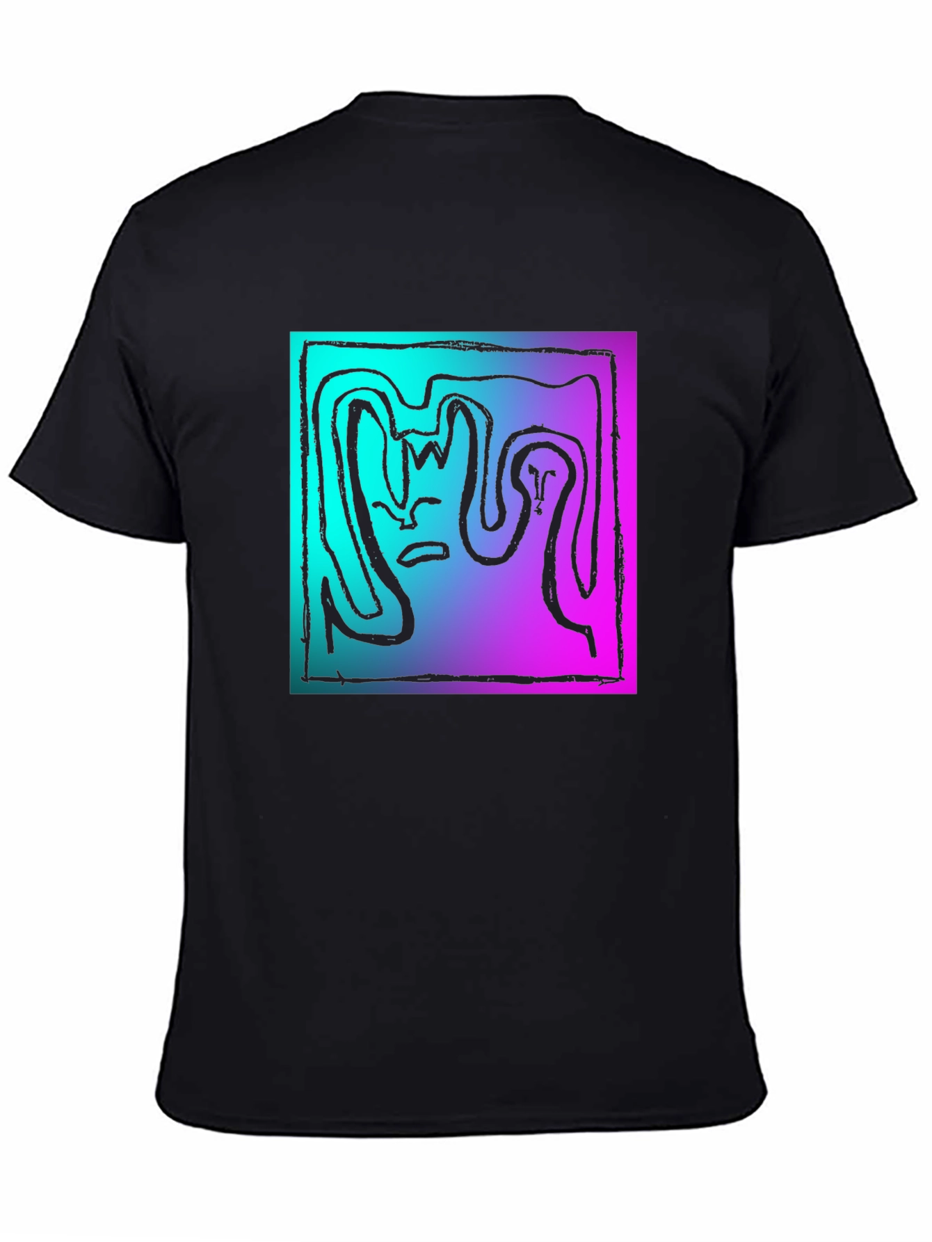 Abstract Graphic Tee - Gradient Art