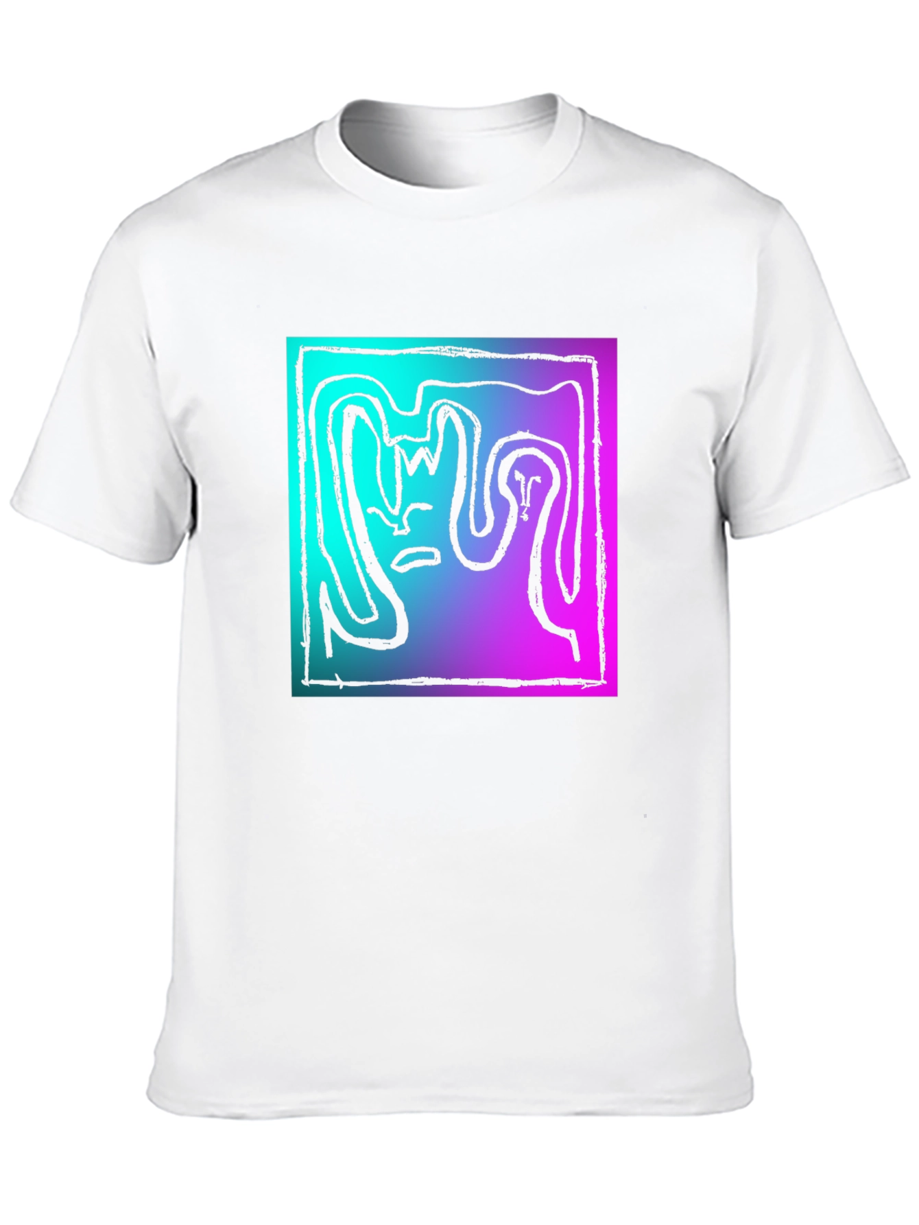 Abstract Graphic Tee - Gradient Art