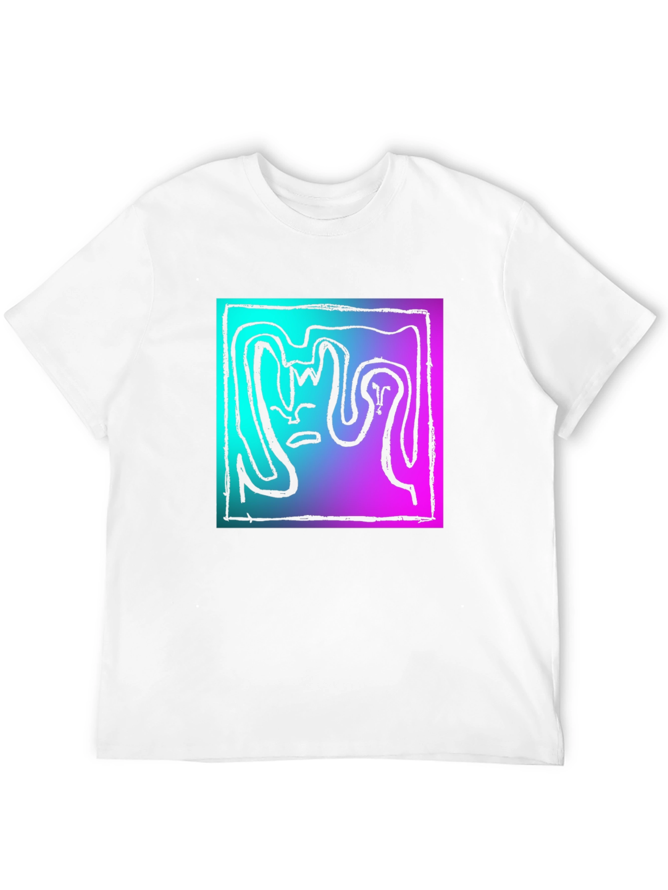 Abstract Graphic Tee - Gradient Art
