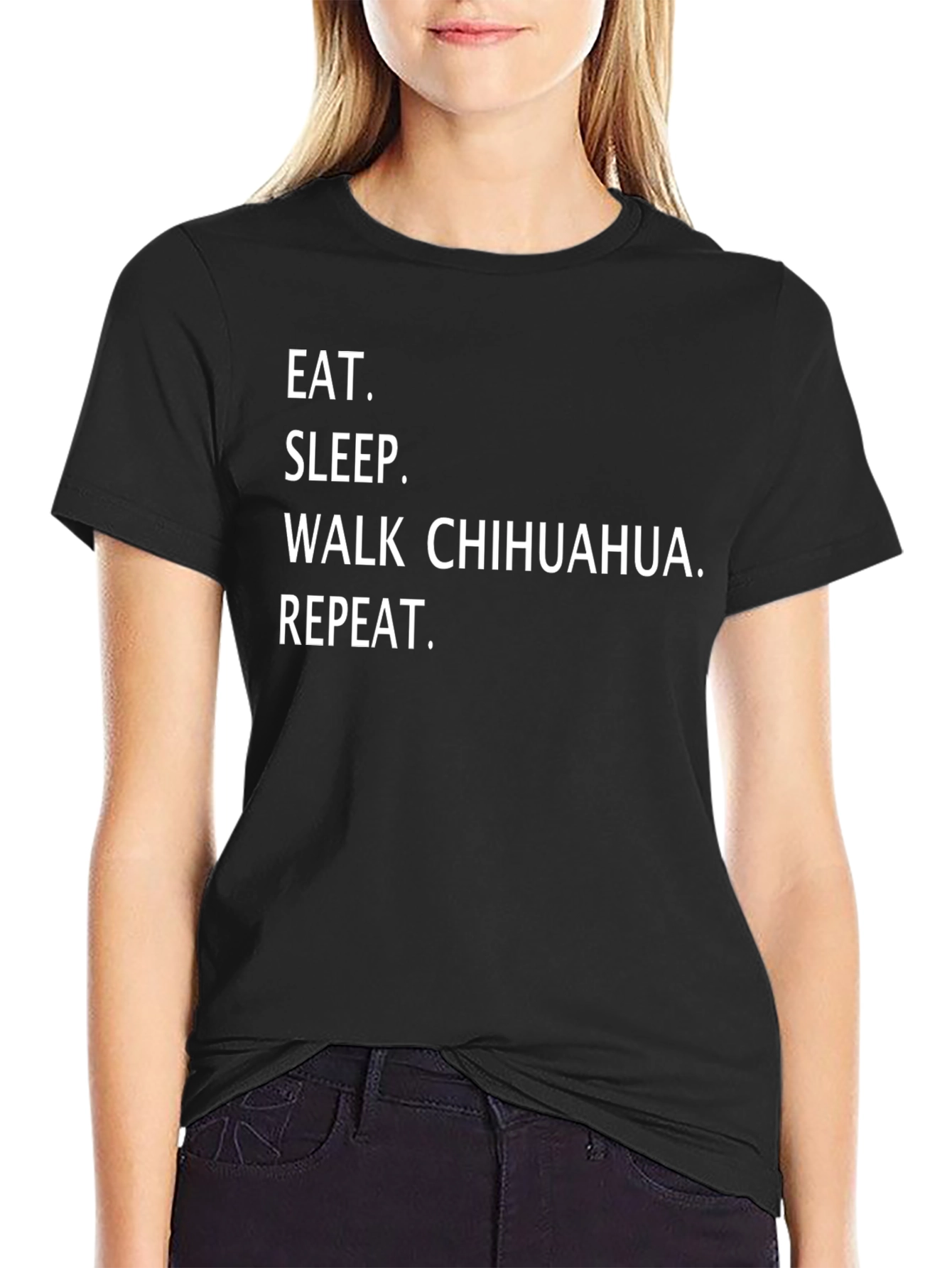 Eat Sleep Walk Chihuahua Repeat T-Shirt