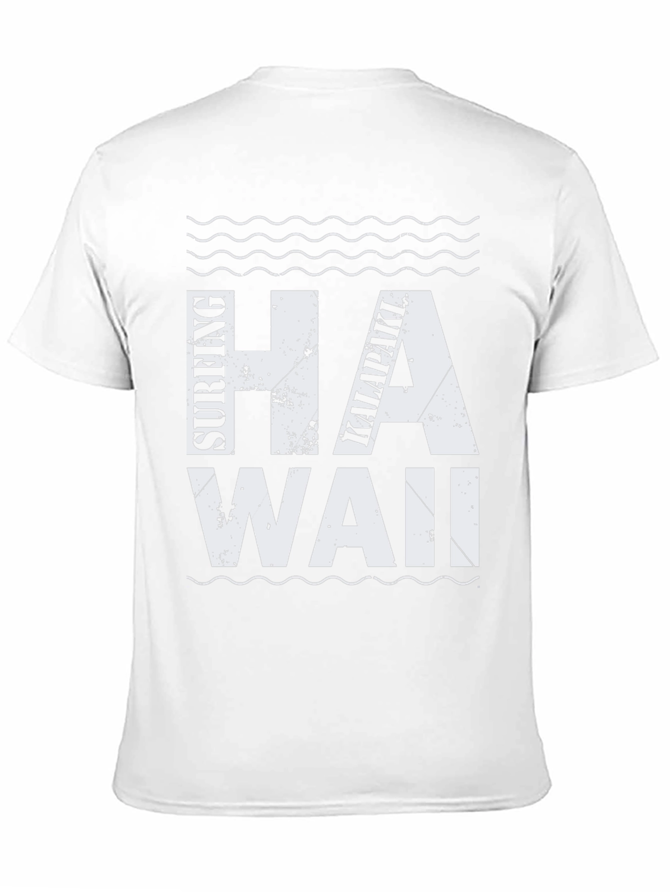 Surfing Hawaii Kalapaki T-Shirt - Black