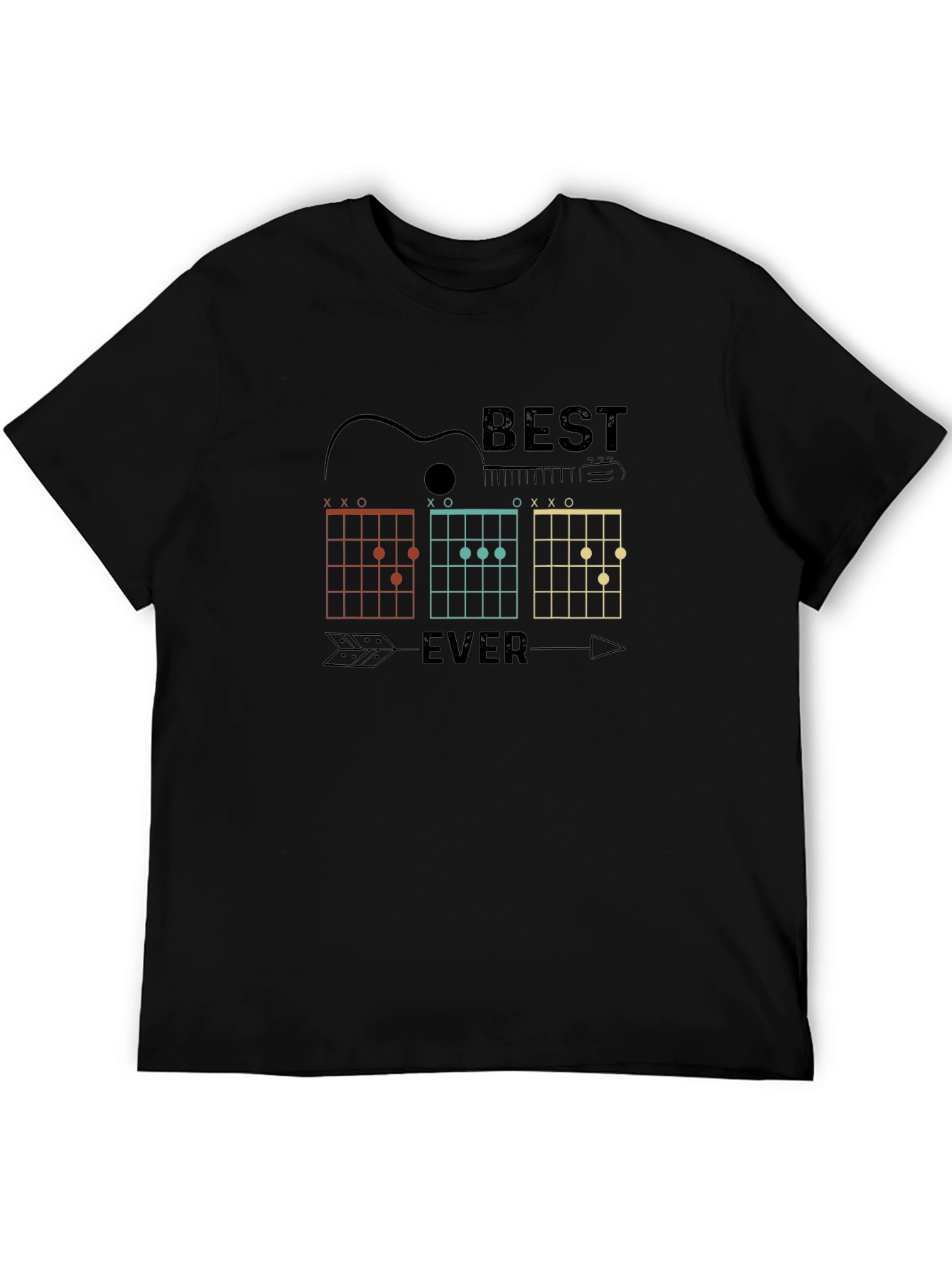 Best Guitar Chords Ever T-Shirt - Black