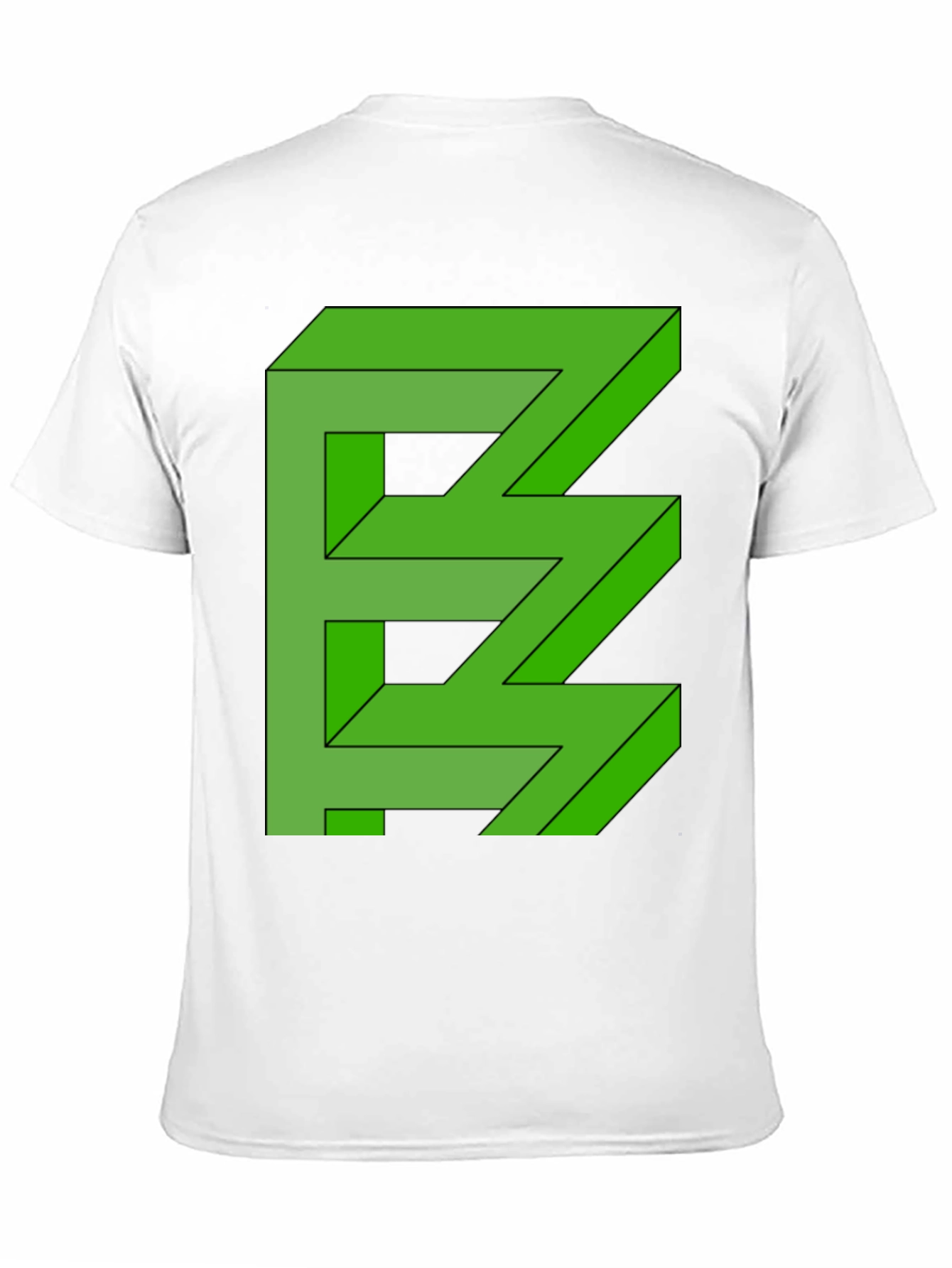 Optical Illusion Graphic Tee - Stylish Mens Black T-Shirt