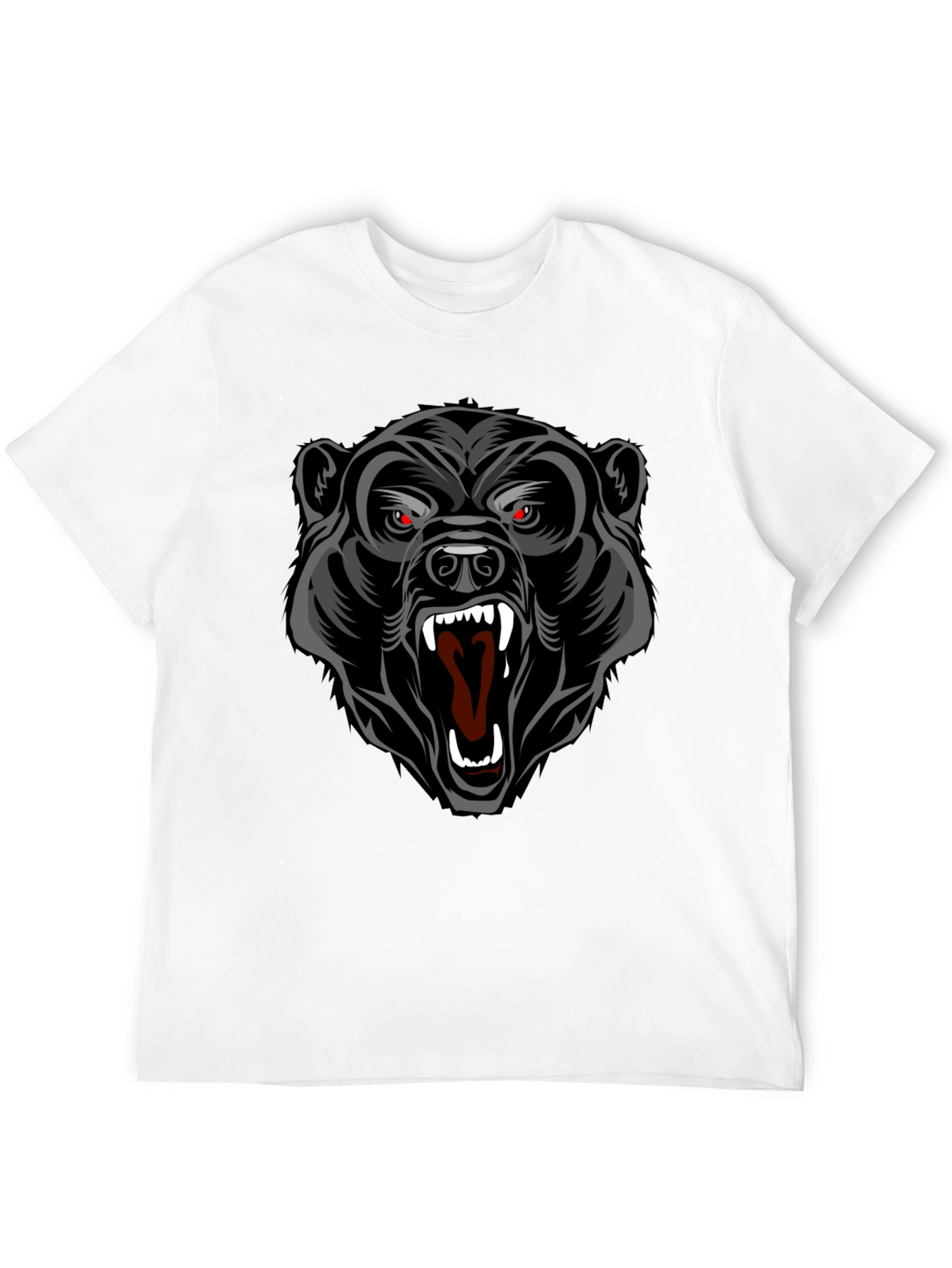 Black Bear Graphic T-Shirt - Bold Animal Print