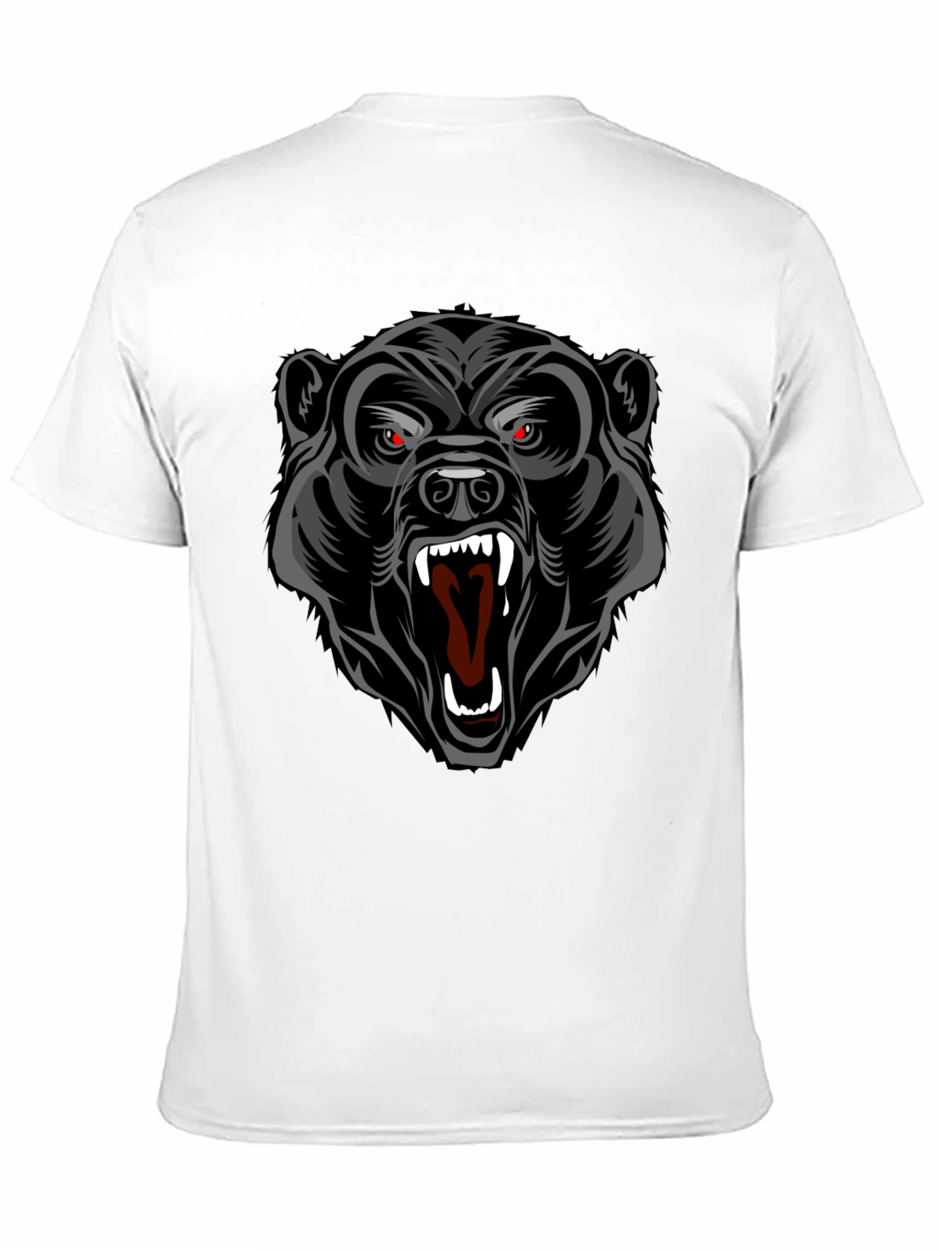 Black Bear Graphic T-Shirt - Bold Animal Print