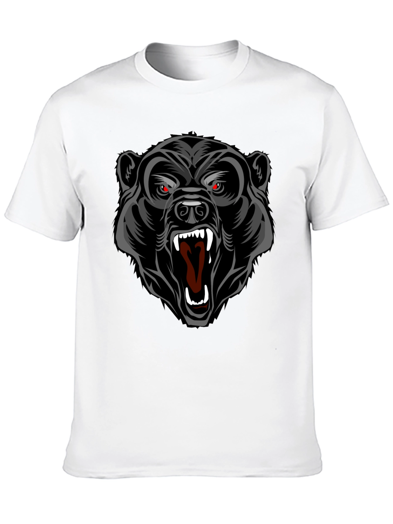 Black Bear Graphic T-Shirt - Bold Animal Print