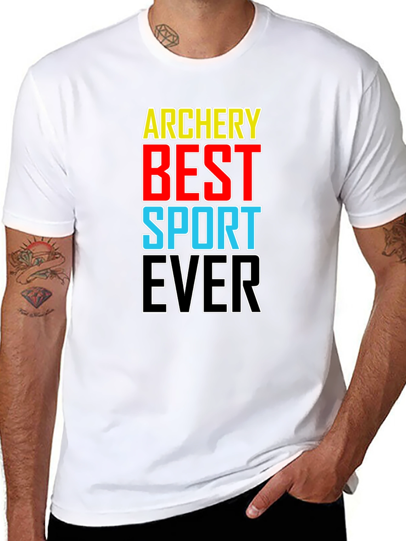 Archery Best Sport Ever T-Shirt Black Cotton Tee