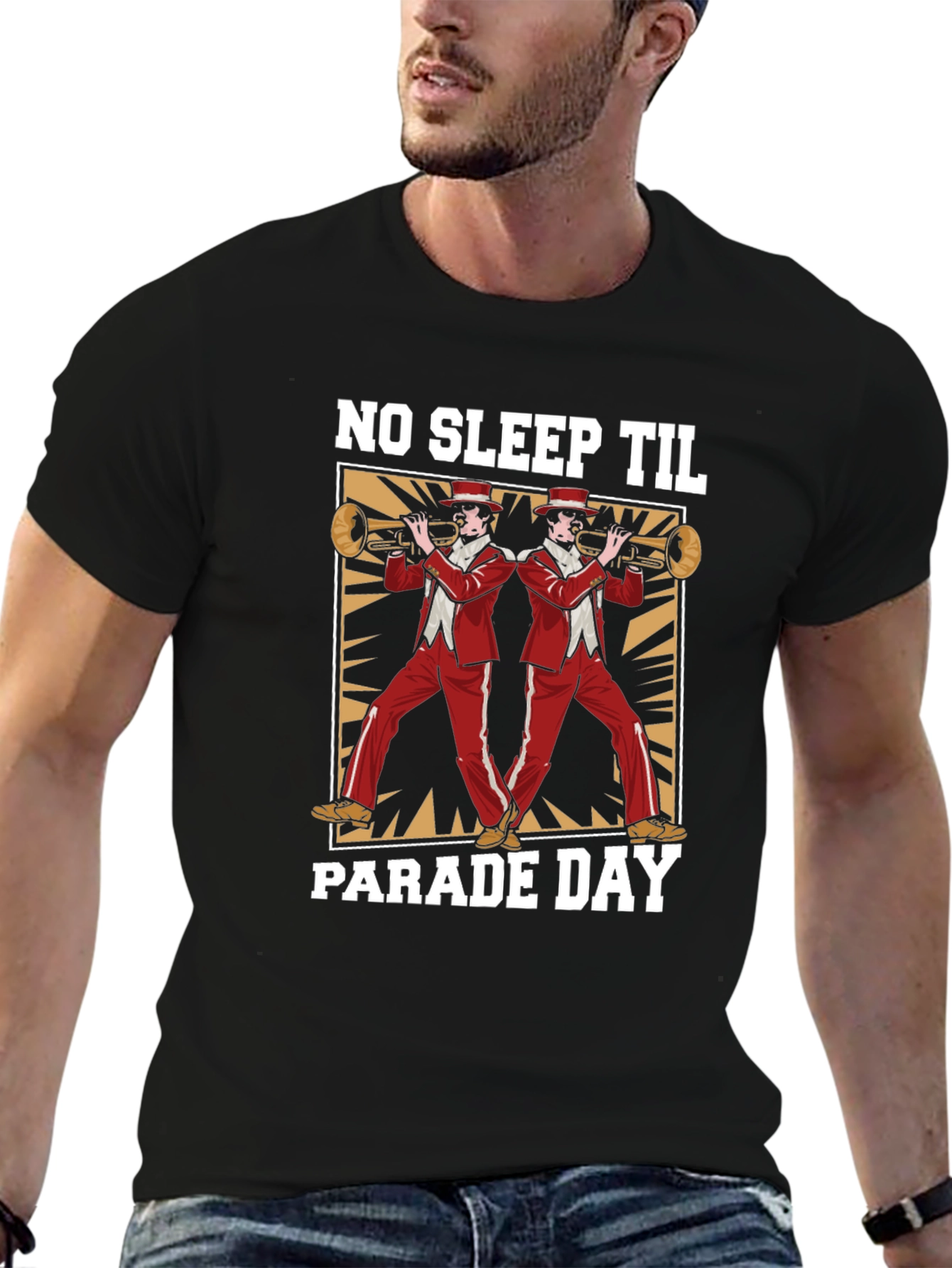 No Sleep Til Parade Day T-Shirt - Black