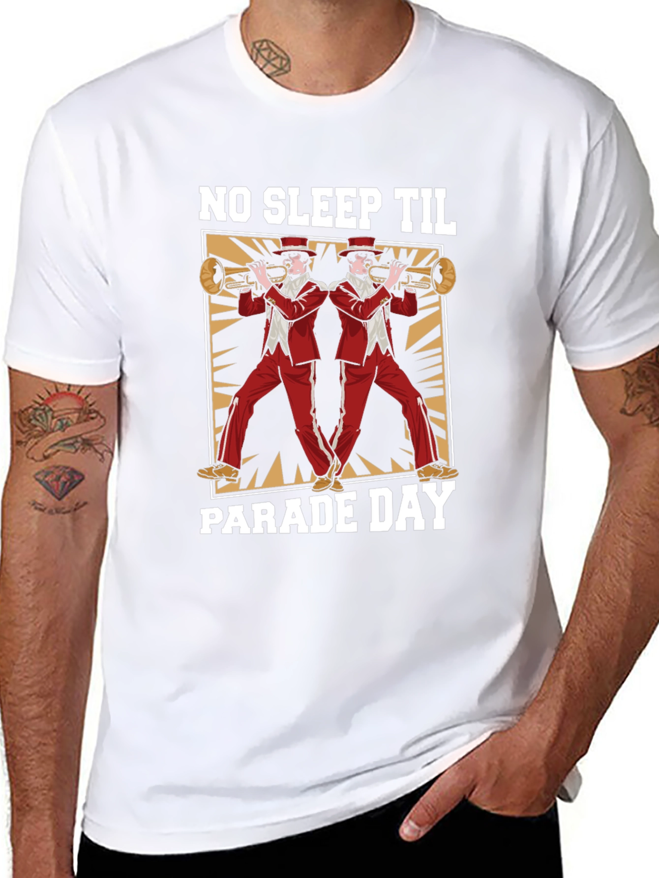 No Sleep Til Parade Day T-Shirt - Black