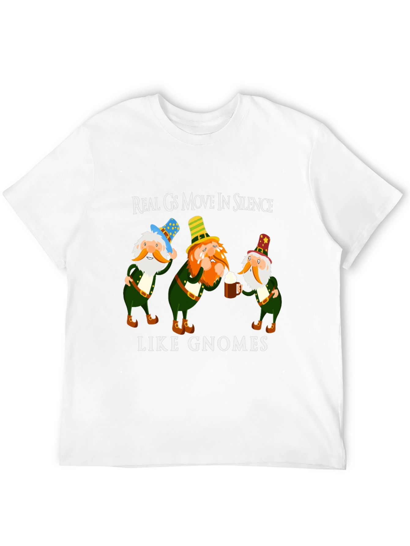 Real Gs Move In Silence Like Gnomes Funny T-Shirt