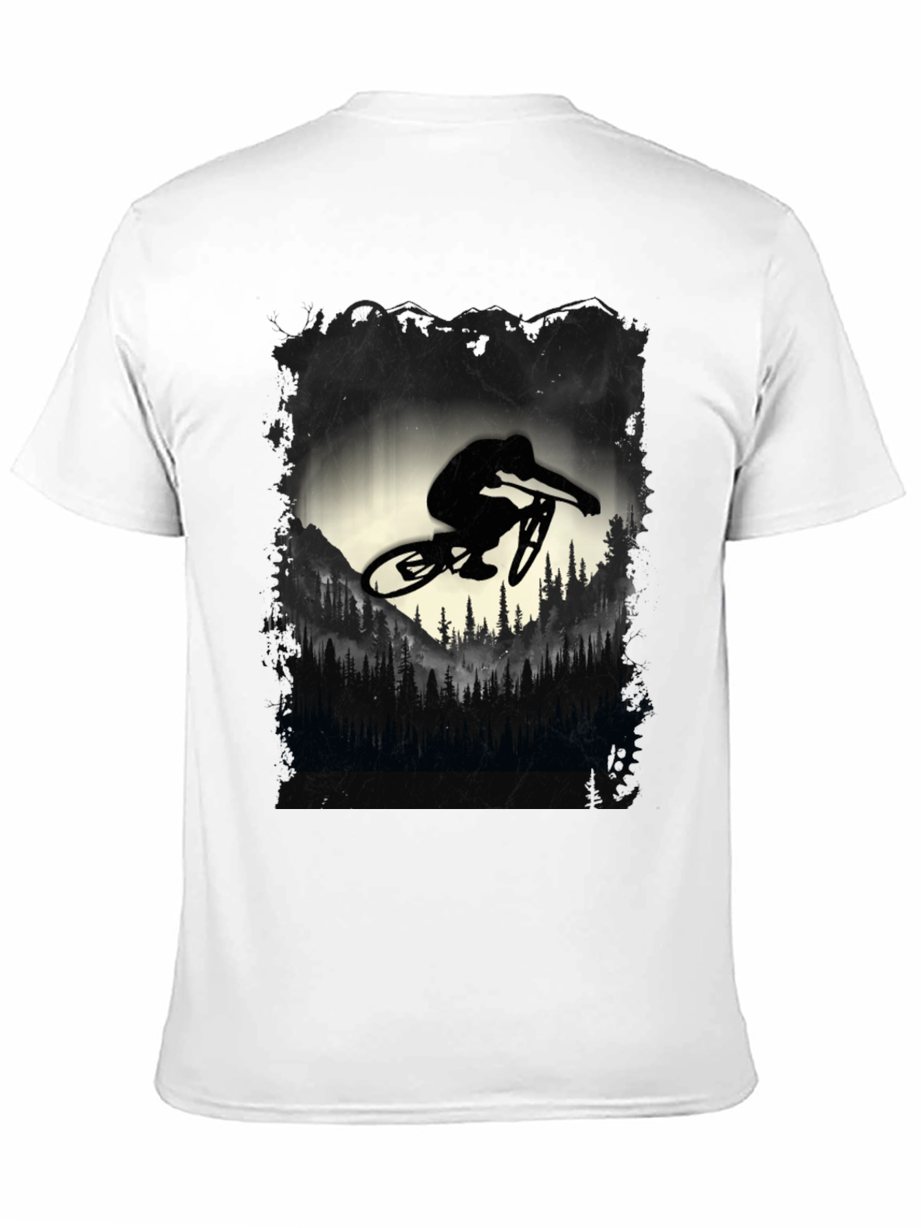 Mountain Biker Graphic Tee - Black