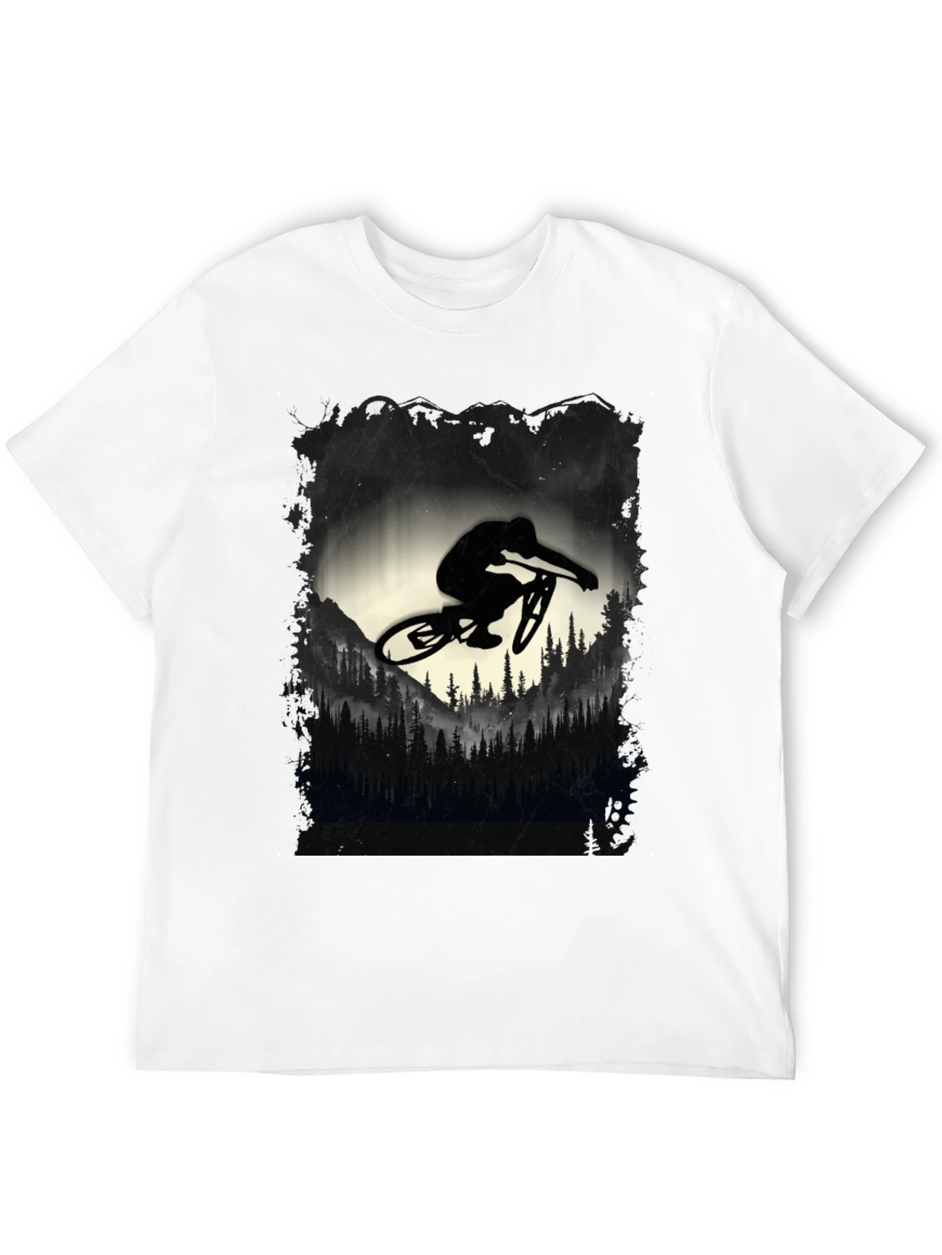 Mountain Biker Graphic Tee - Black