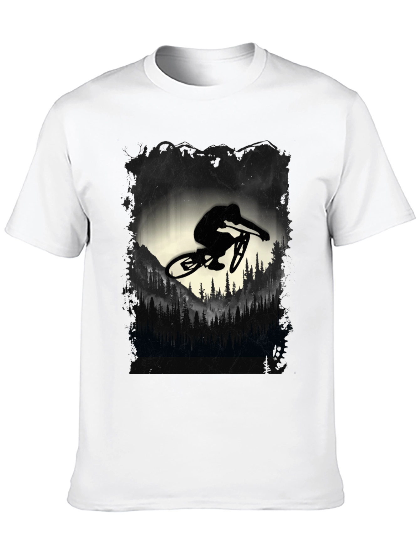 Mountain Biker Graphic Tee - Black