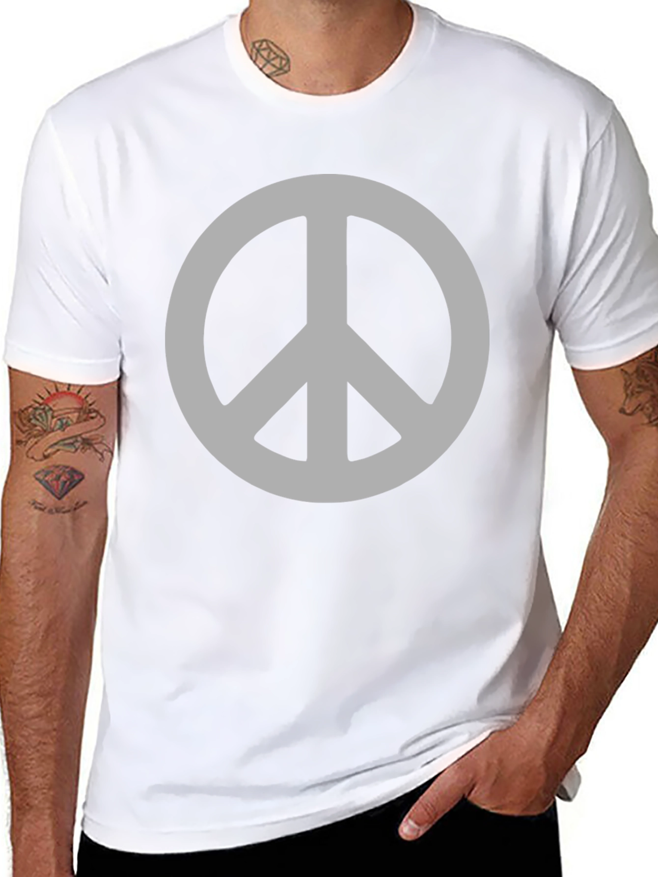 Peace Sign Graphic Tee - Stylish Comfort Fit