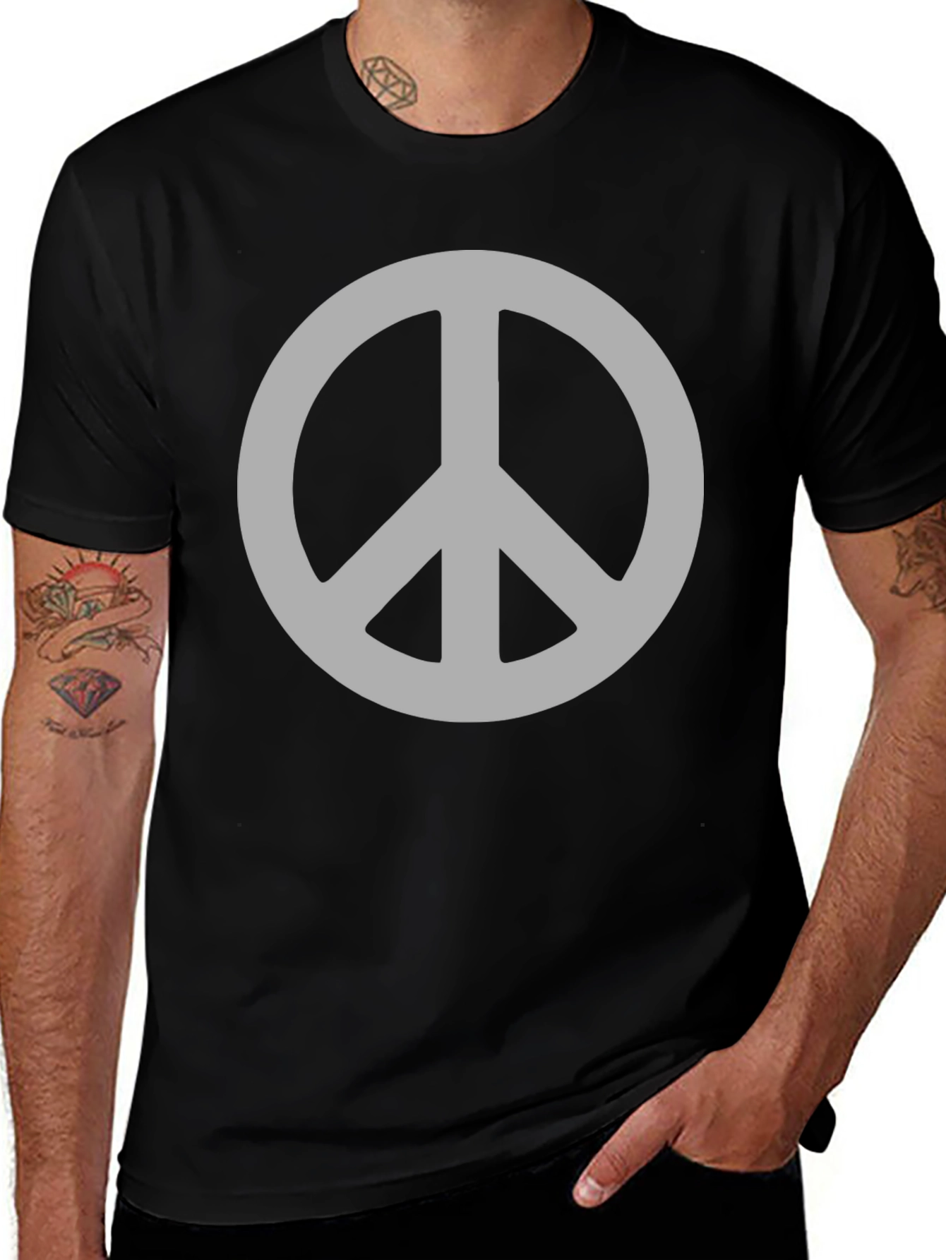 Peace Sign Graphic Tee - Stylish Comfort Fit