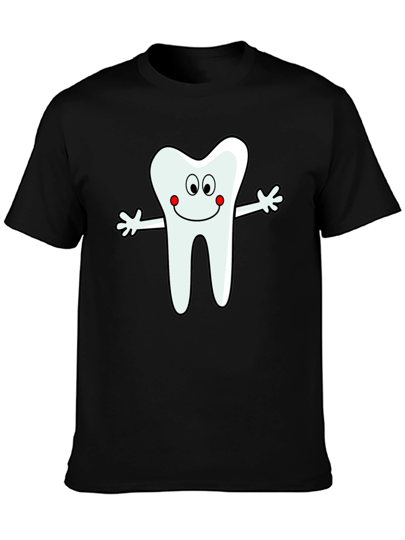 Tooth Cartoon Graphic T-Shirt