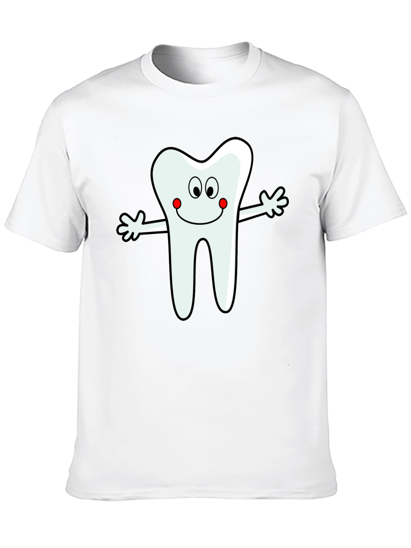 Tooth Cartoon Graphic T-Shirt