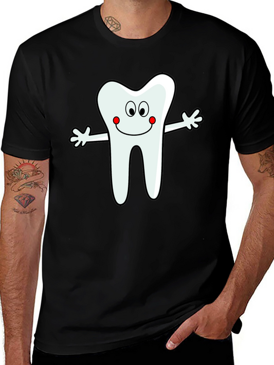 Tooth Cartoon Graphic T-Shirt