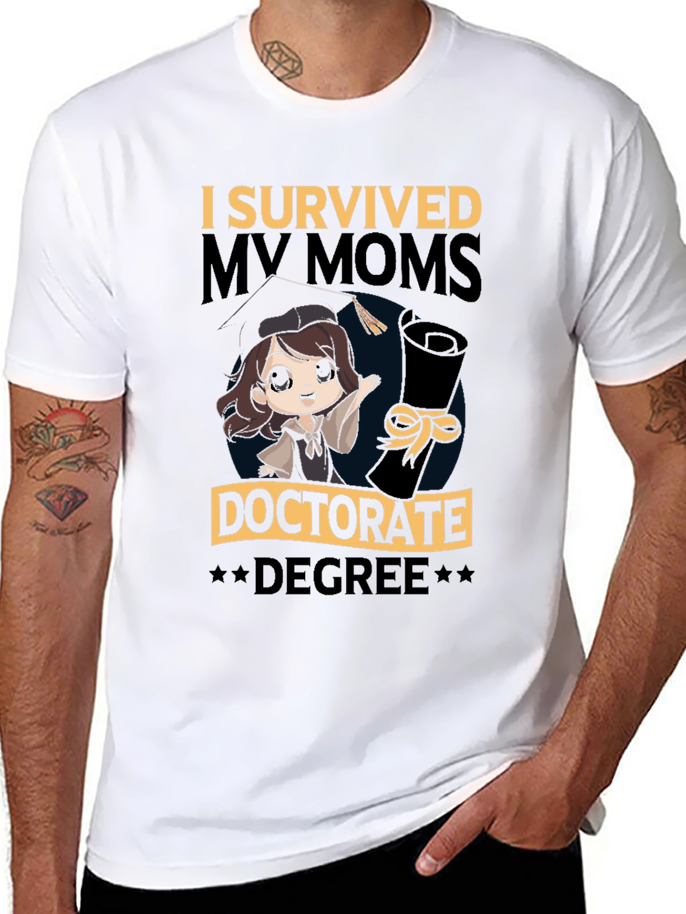 I Survived My Moms Doctorate Degree T-Shirt