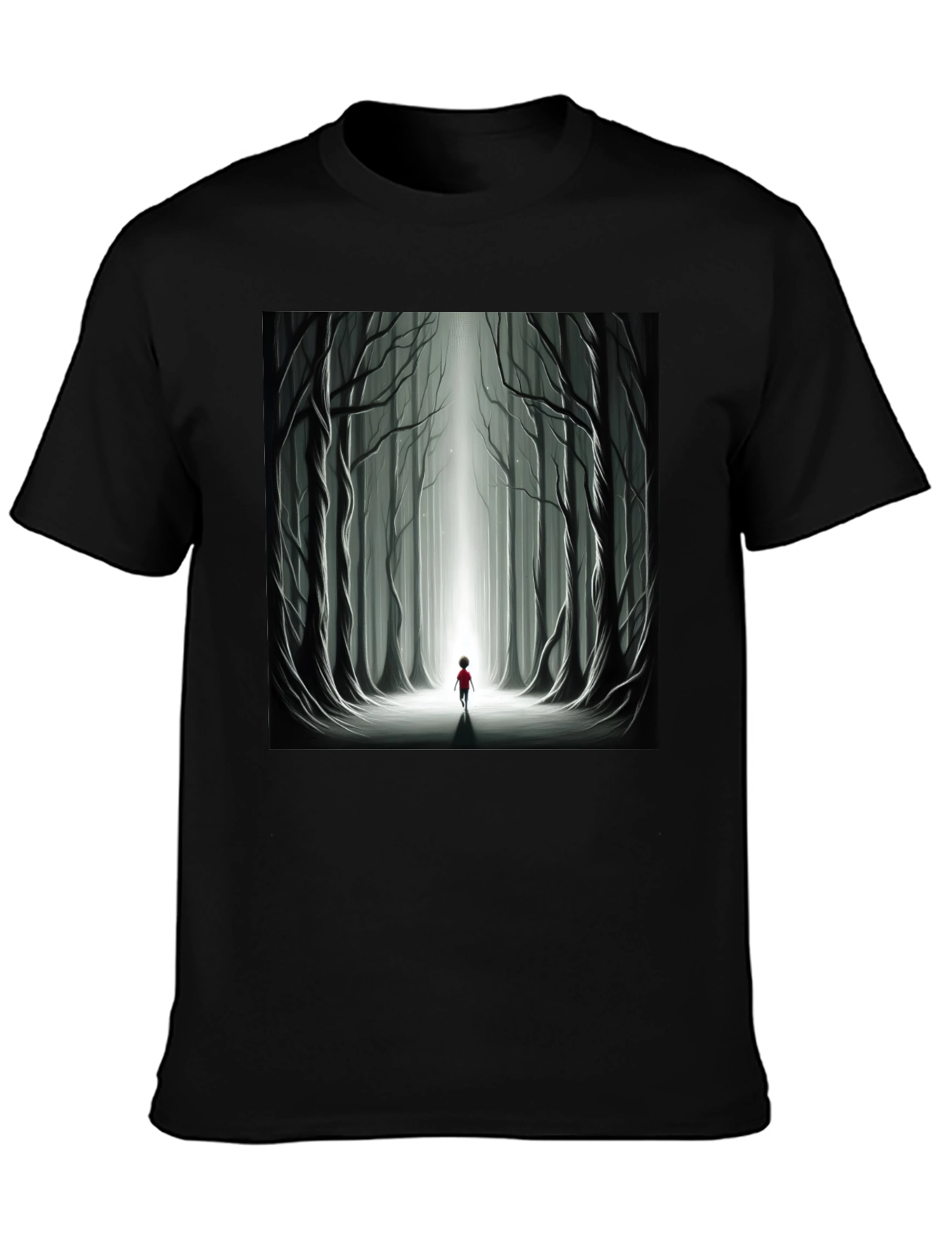 Mystic Forest Graphic Tee - Unisex Black T-Shirt
