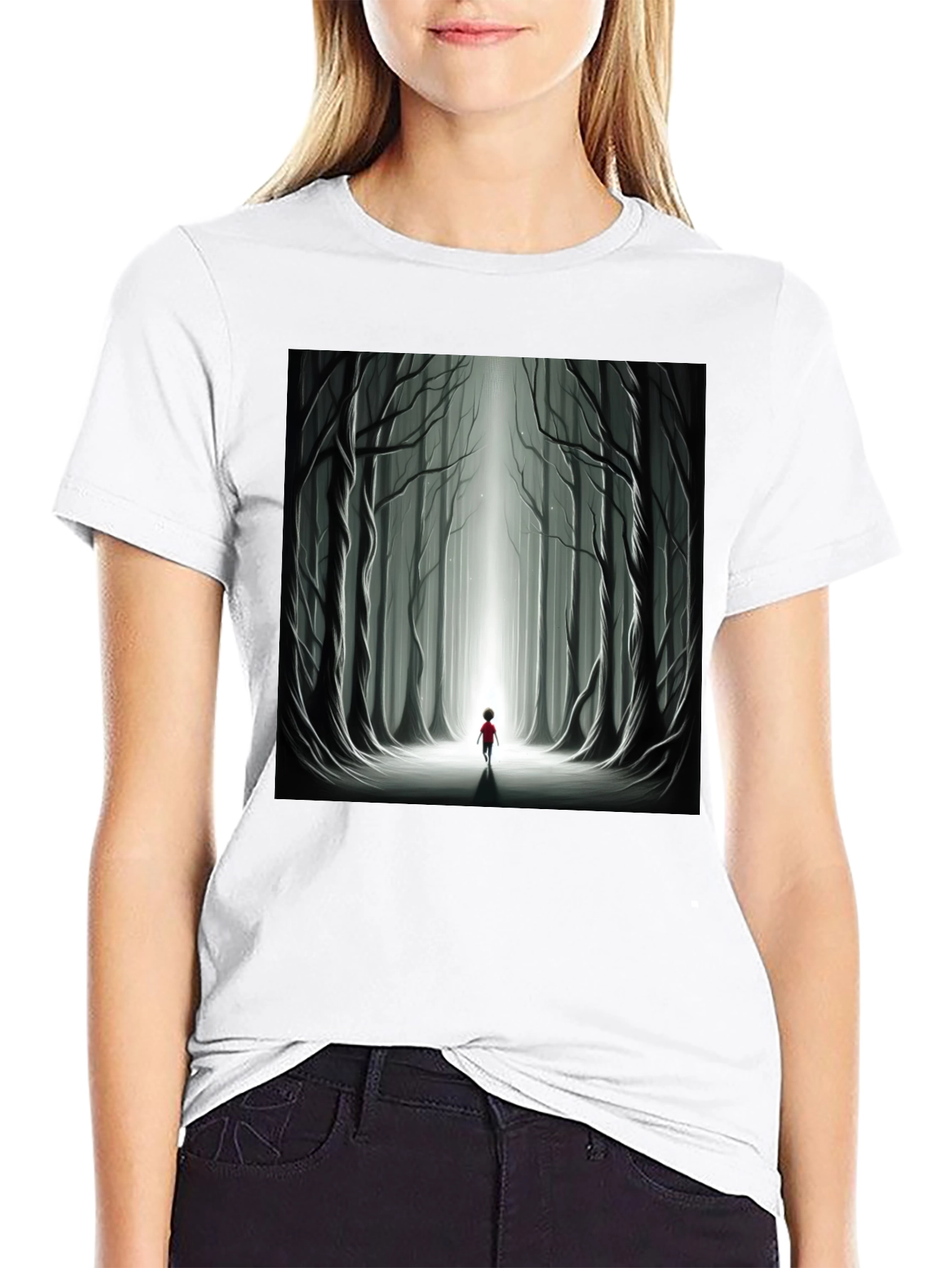Mystic Forest Graphic Tee - Unisex Black T-Shirt