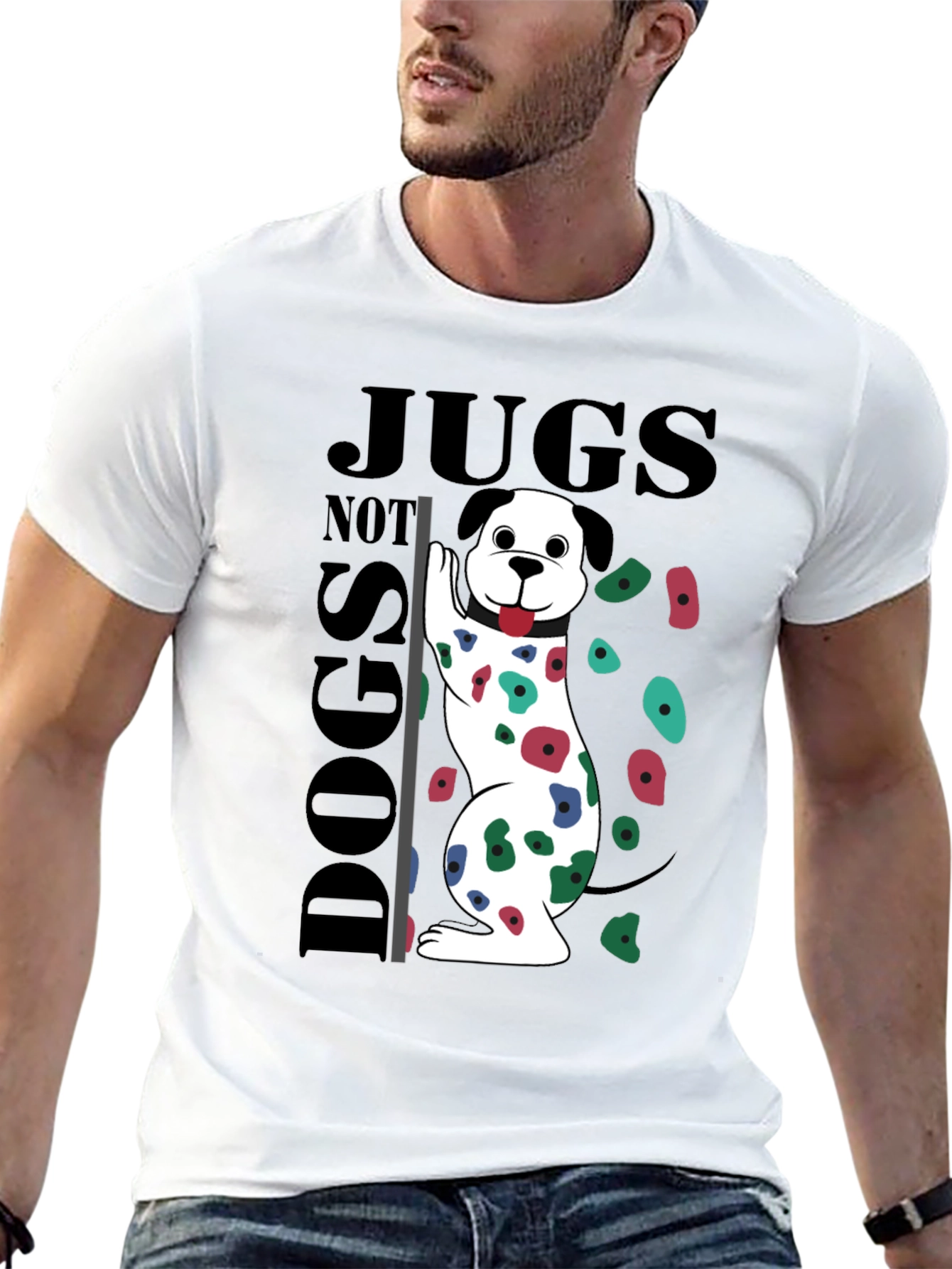 Jugs Not Dogs Climbing T-Shirt