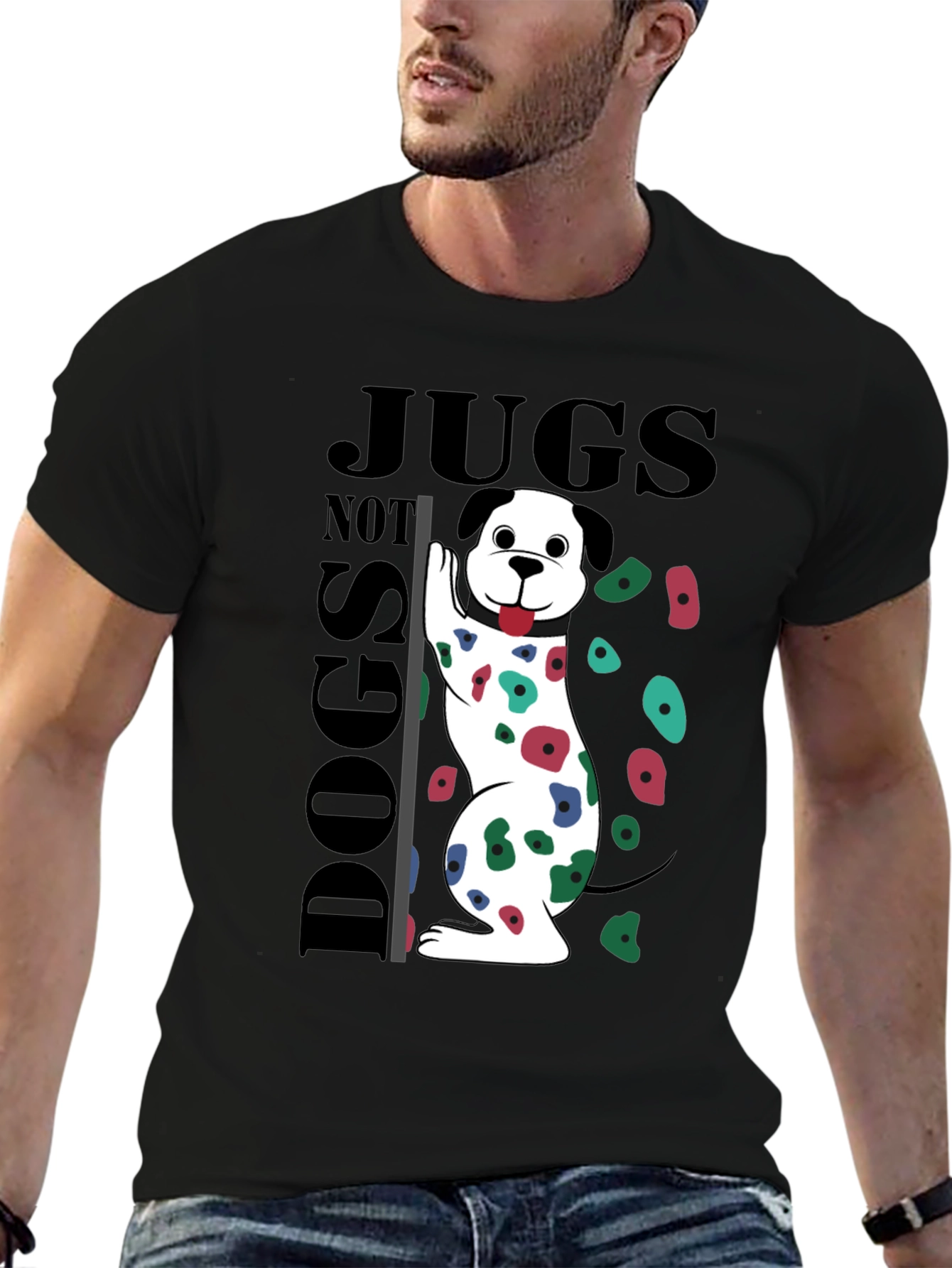 Jugs Not Dogs Climbing T-Shirt