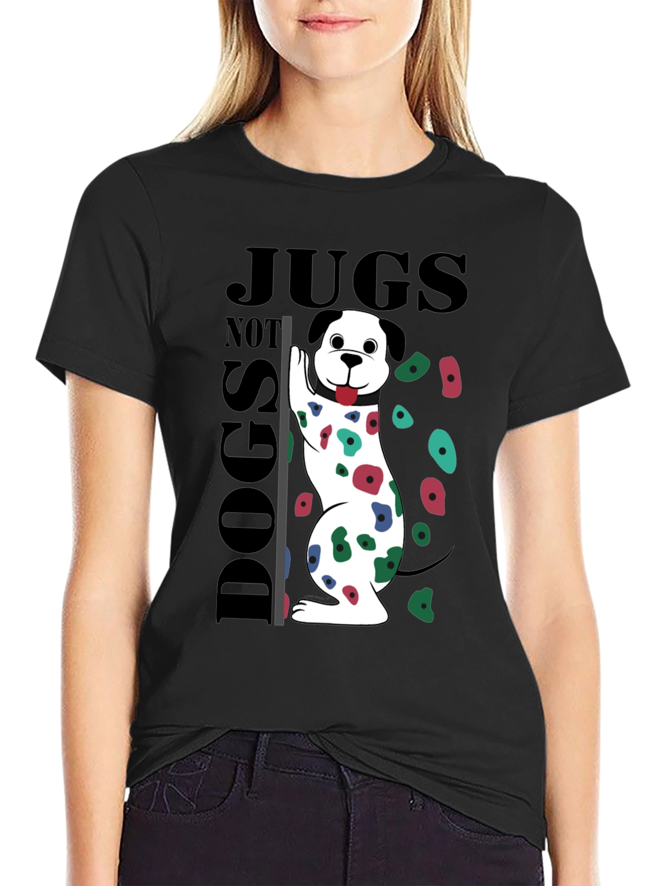 Jugs Not Dogs Climbing T-Shirt