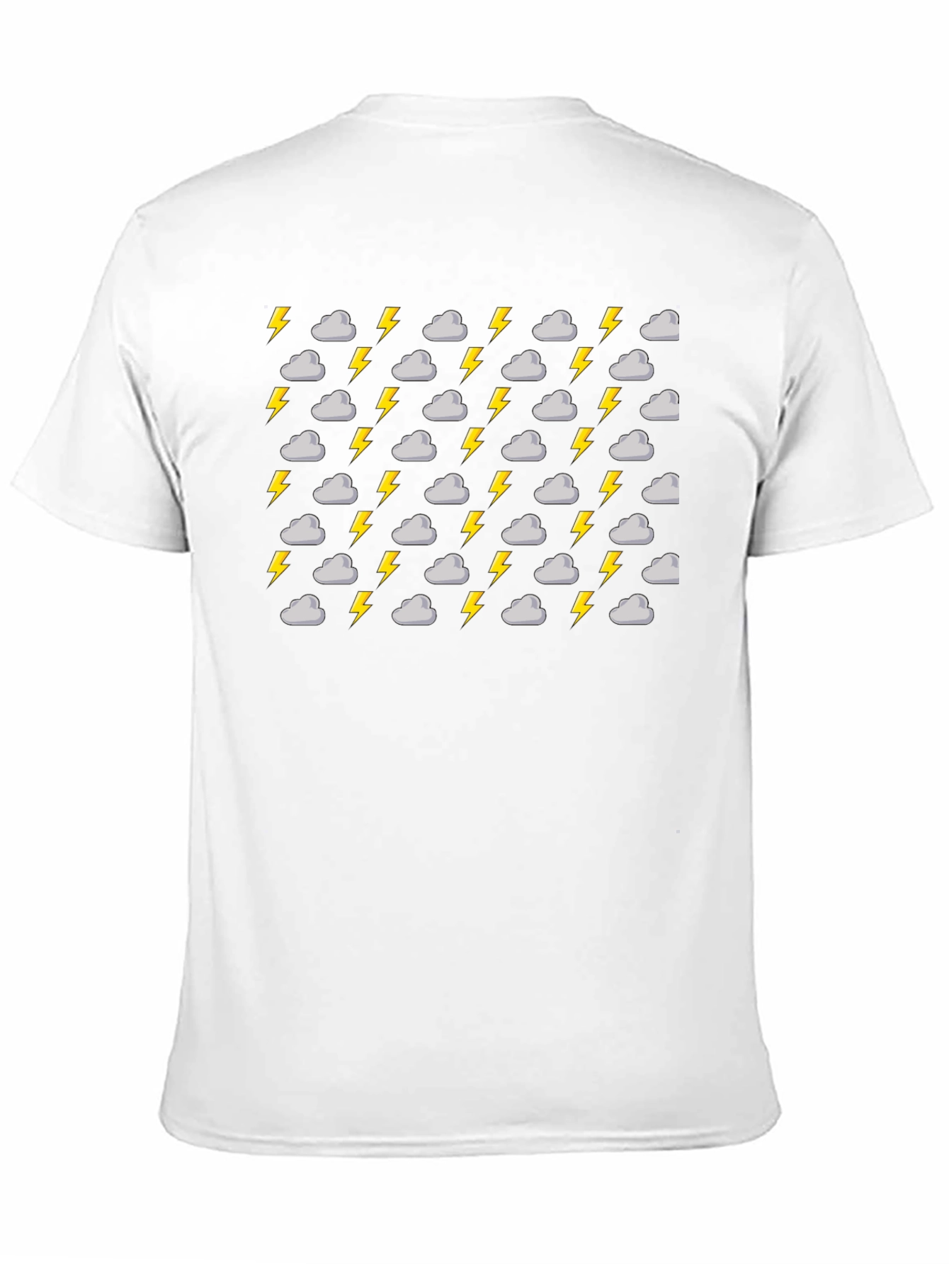Stormy Weather Patterned Black T-Shirt