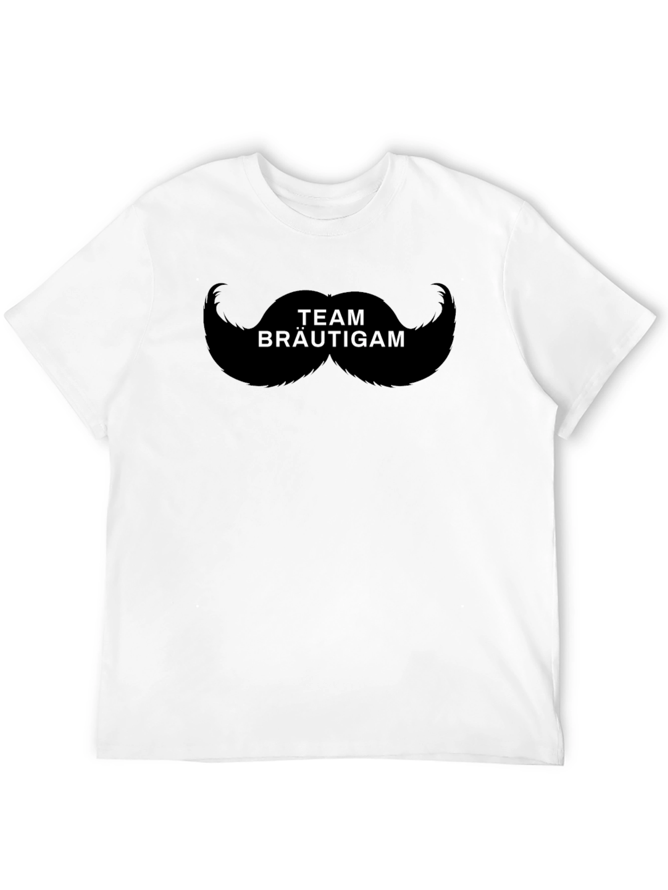 Team Bräutigam Mustache Graphic T-Shirt