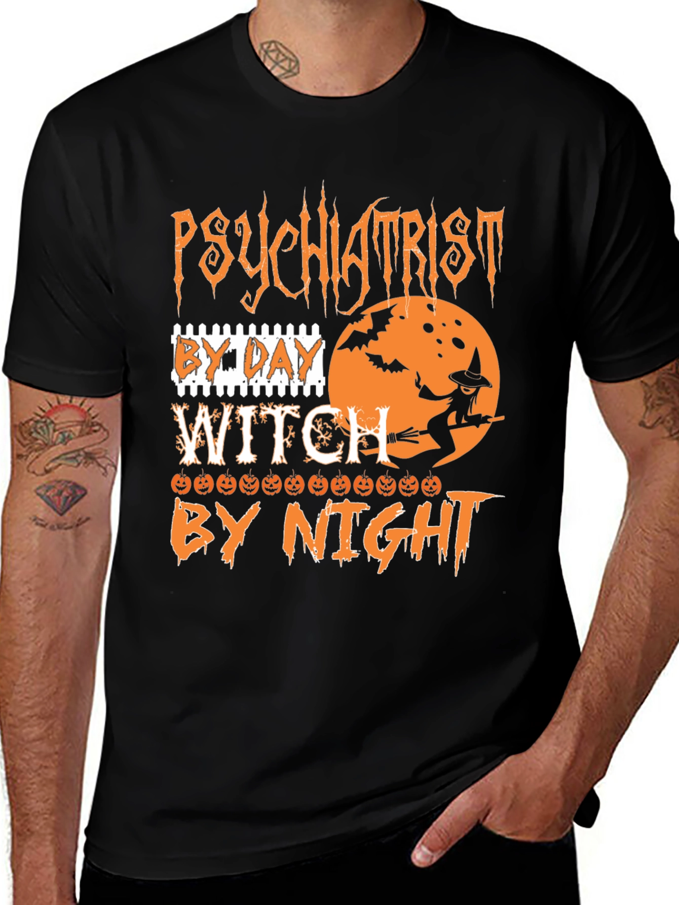 Psychiatrist Witch Halloween T-Shirt