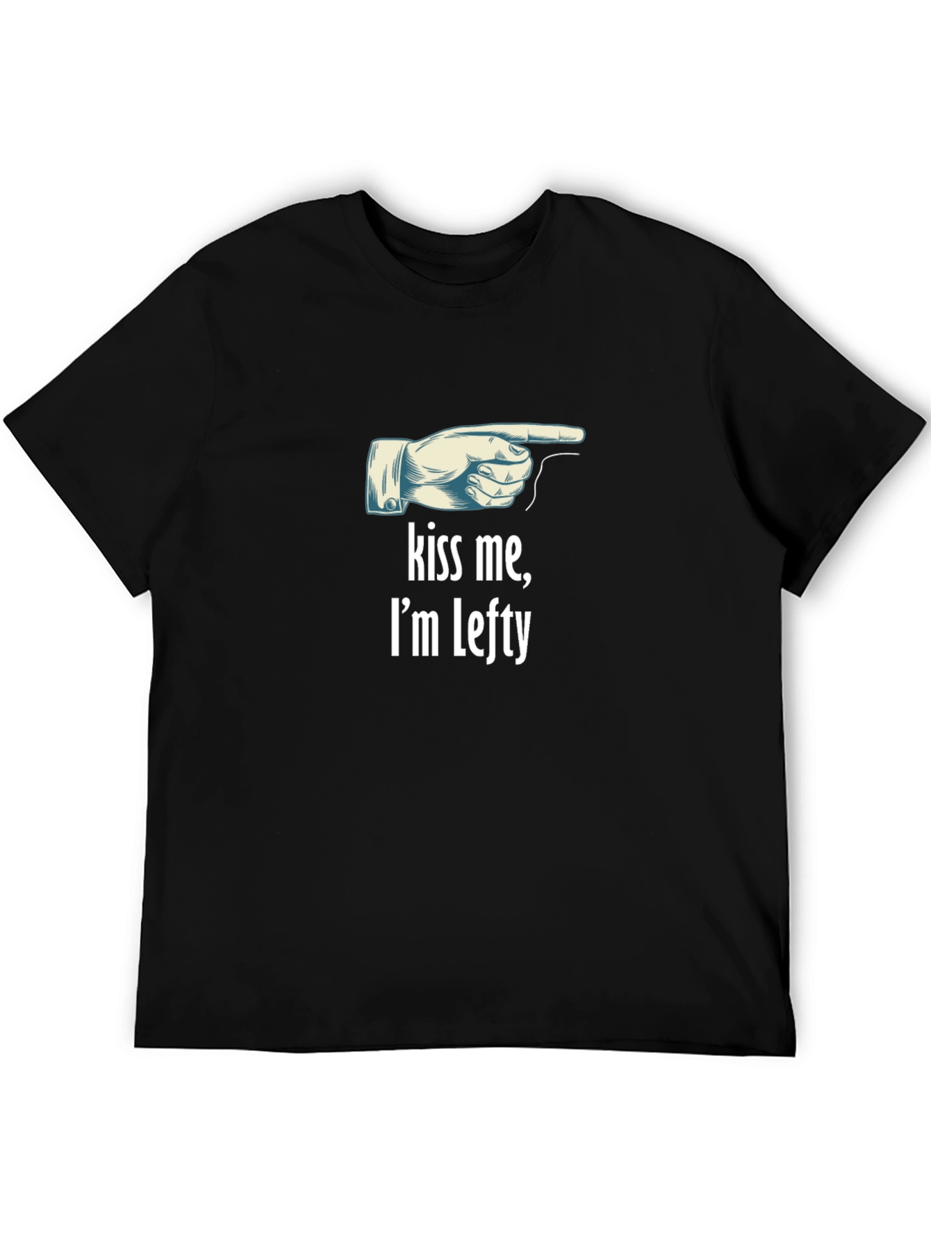 Kiss Me Im Lefty Graphic T-Shirt