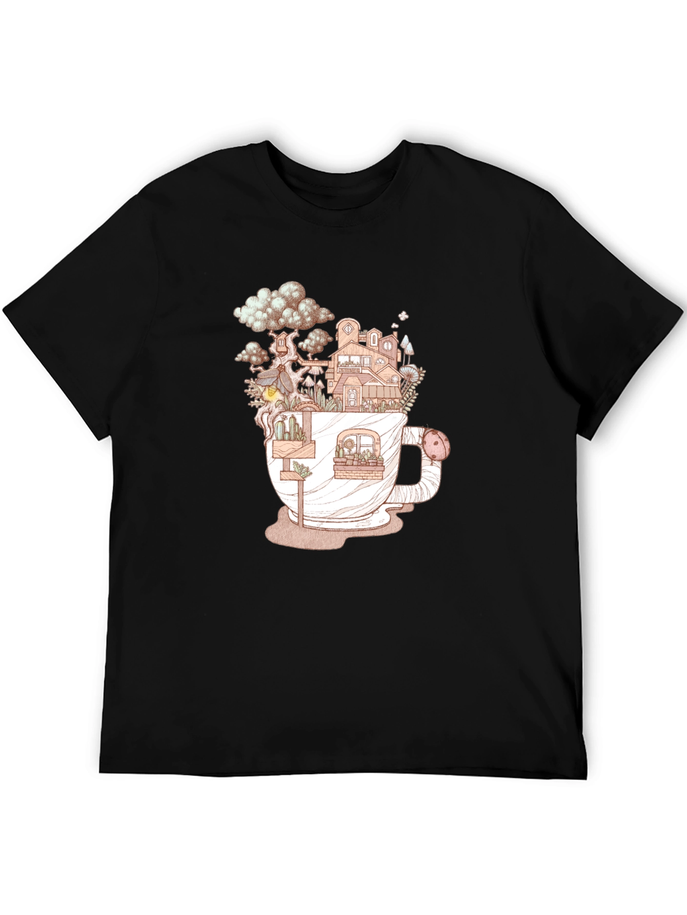 Cup of Nature Black T-Shirt