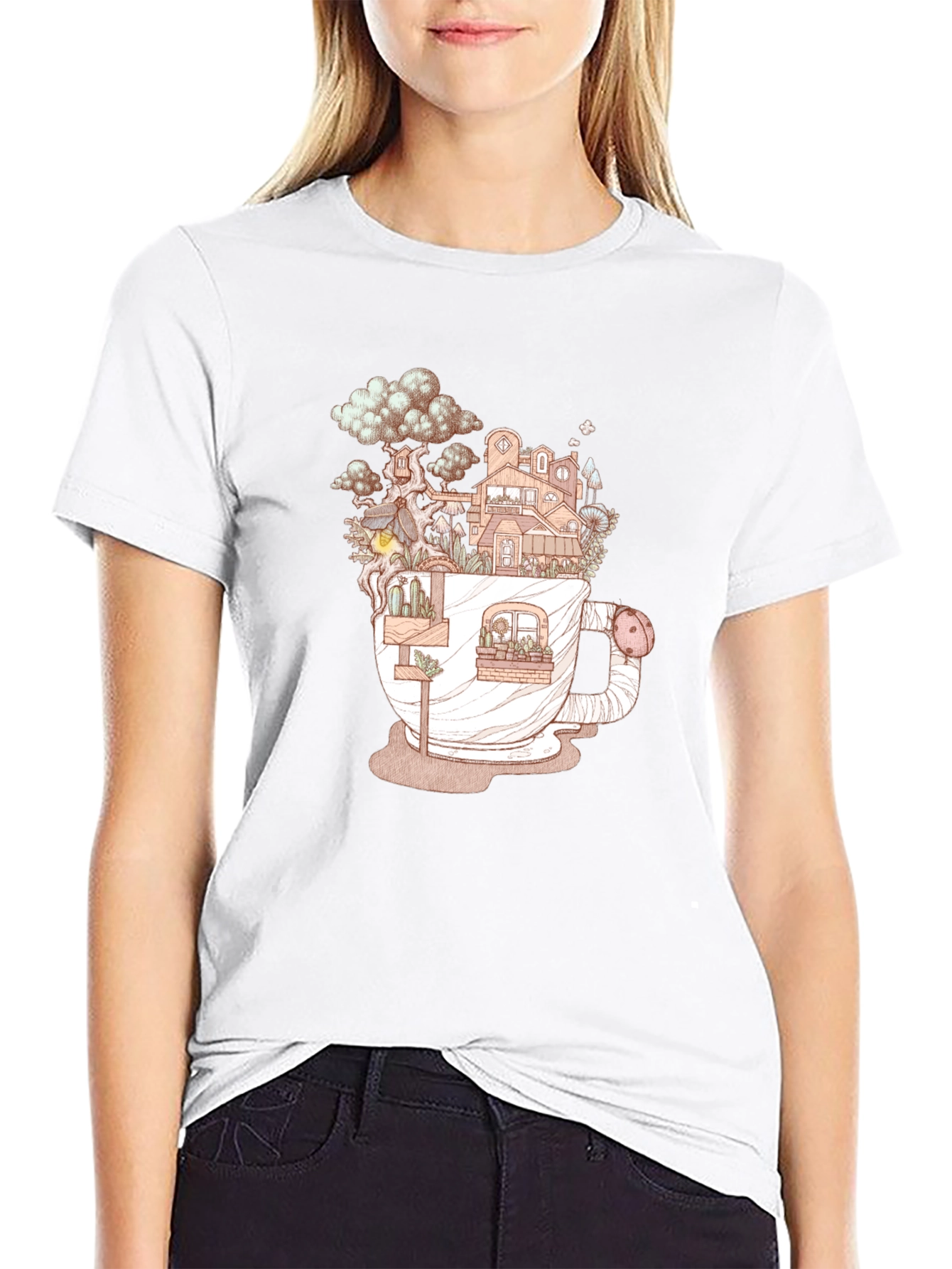 Cup of Nature Black T-Shirt