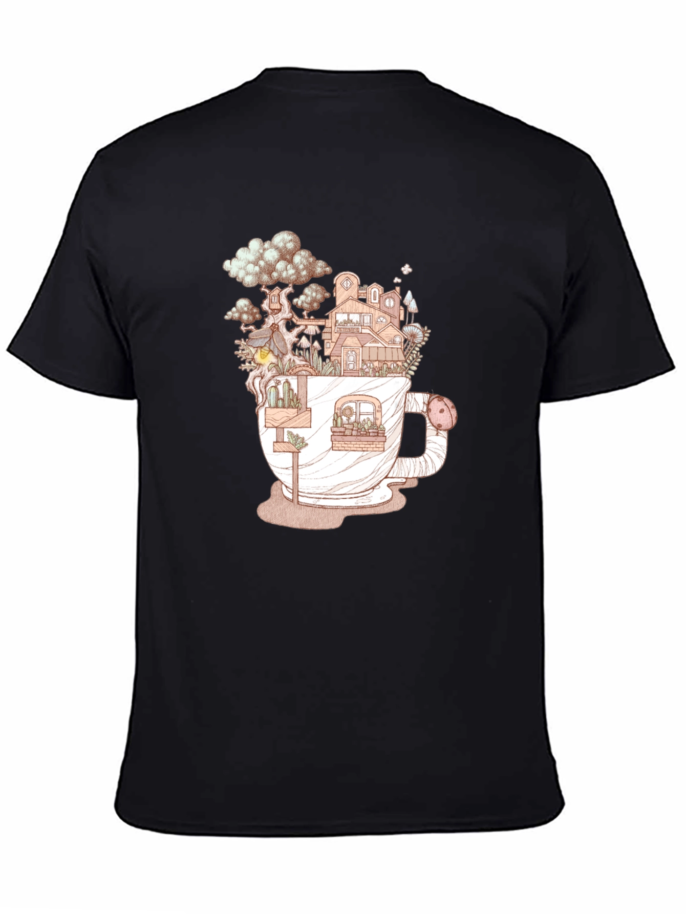 Cup of Nature Black T-Shirt