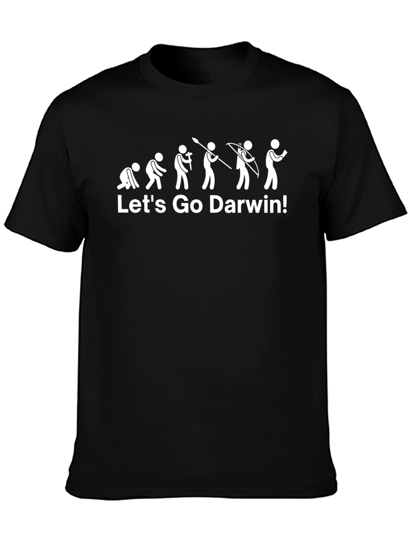 Evolution of Man Lets Go Darwin T-Shirt