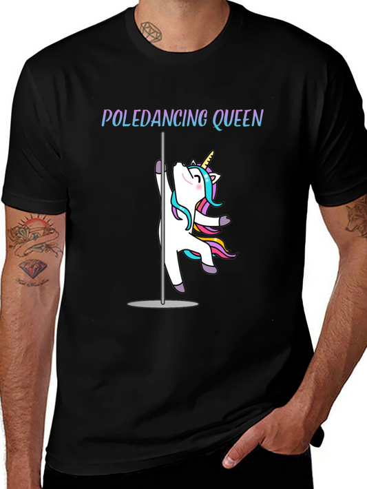 Poledancing Queen T-Shirt - Unicorn Design