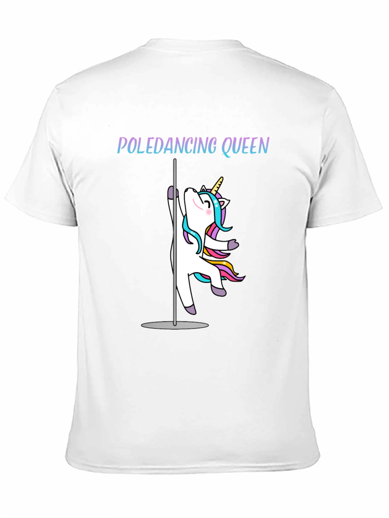 Poledancing Queen T-Shirt - Unicorn Design