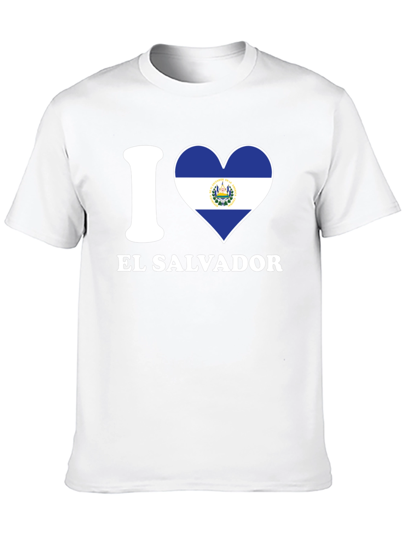 I Heart El Salvador Flag Graphic T-Shirt