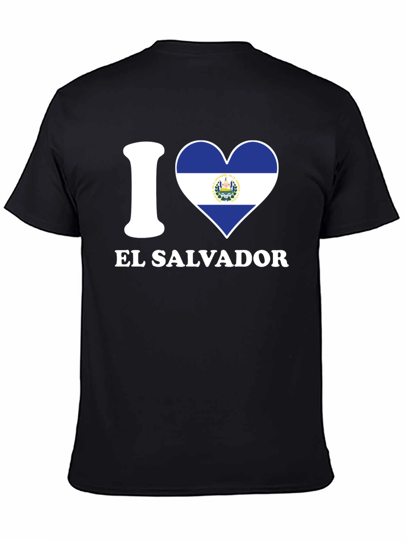 I Heart El Salvador Flag Graphic T-Shirt