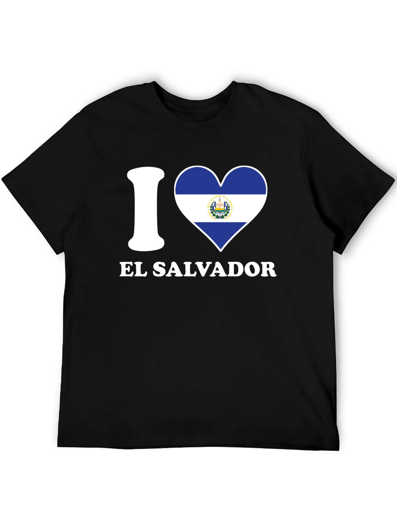 I Heart El Salvador Flag Graphic T-Shirt